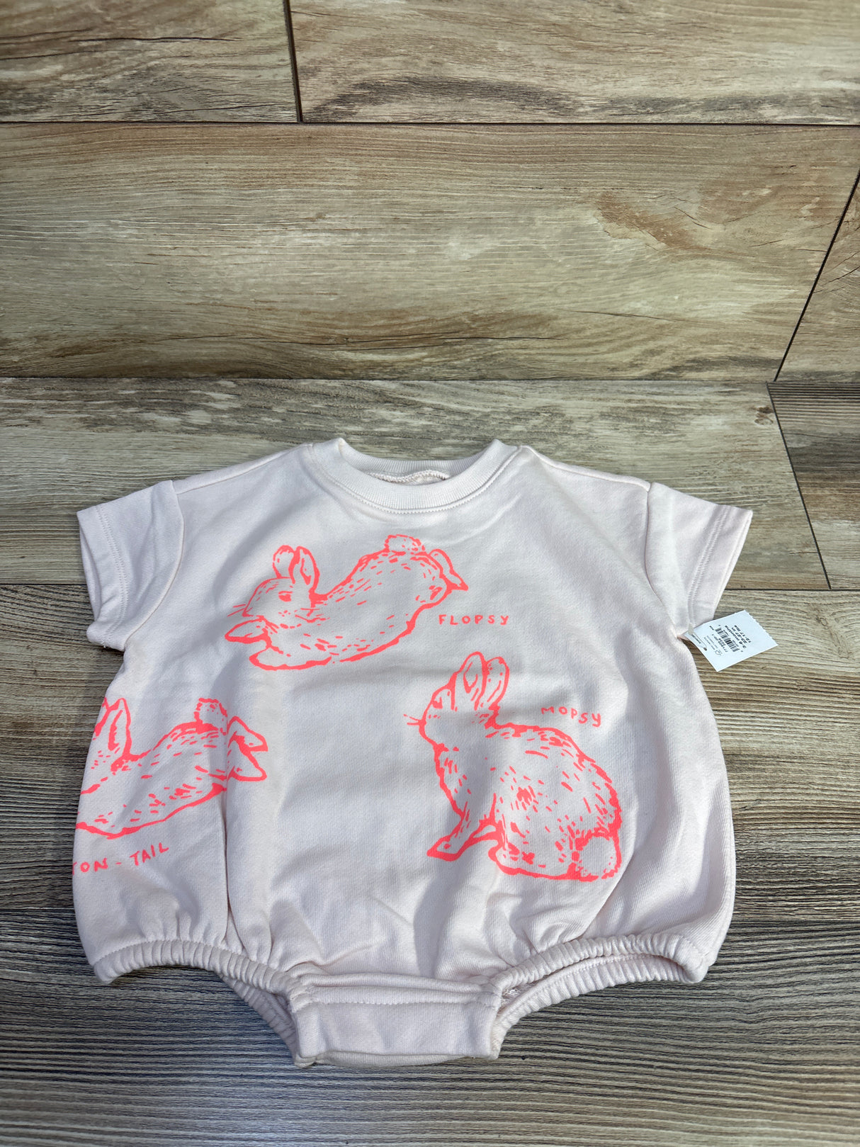 NEW Baby Gap x Peter Rabbit VintageSoft Bubble Romper Pink sz 3-6m