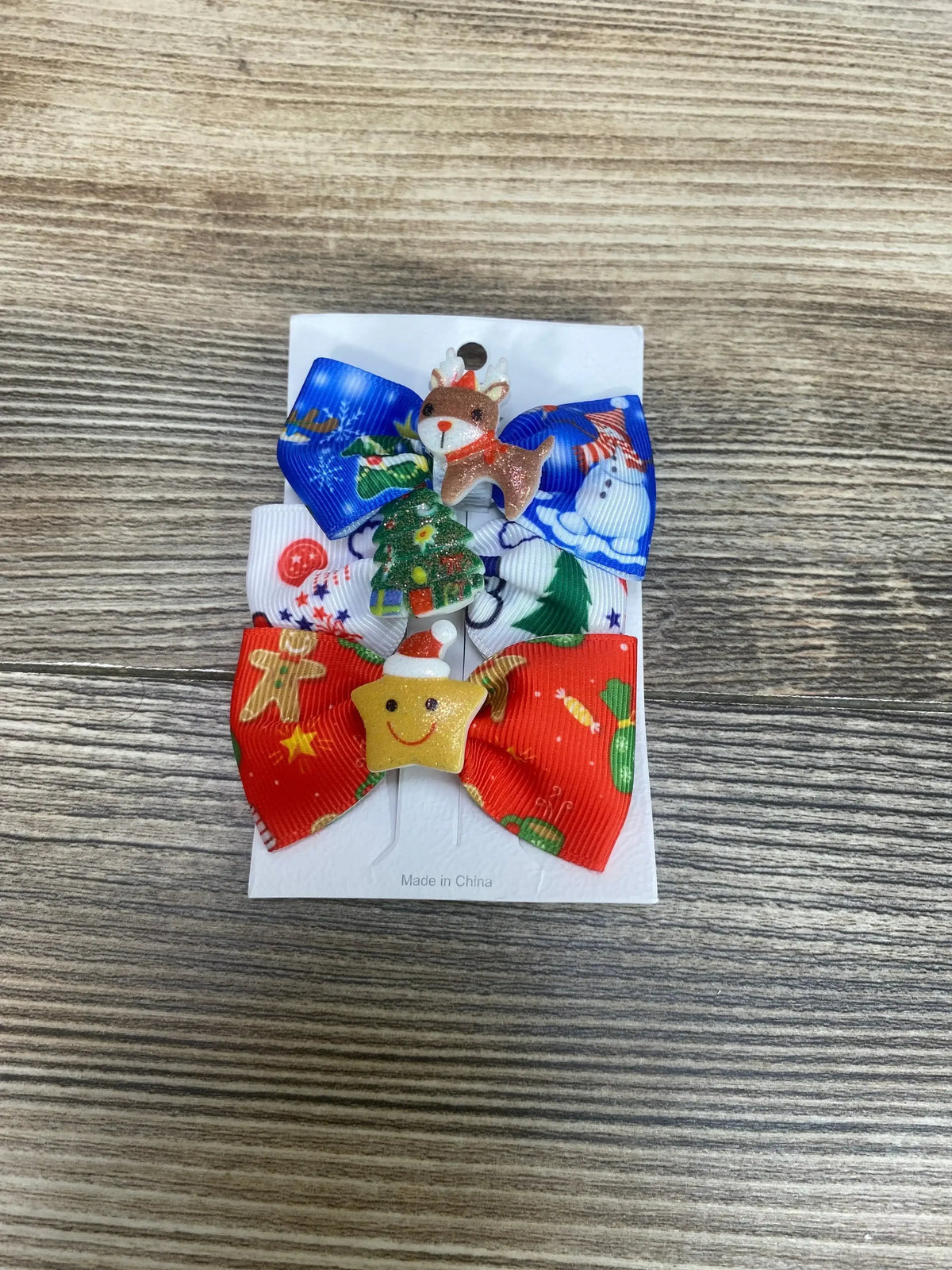 NEW Christmas Hair Clips 3Pk - Me n Mommy To Be