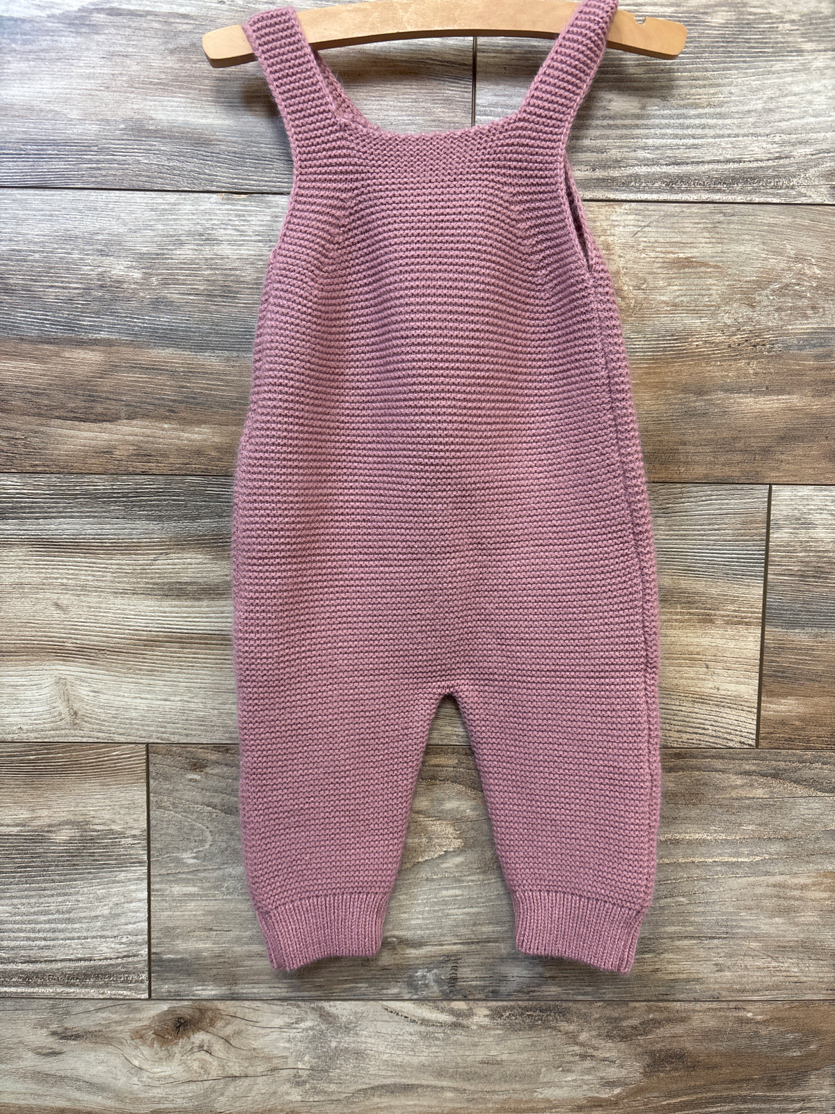 Shein Knit Overalls Pink sz 9-12m