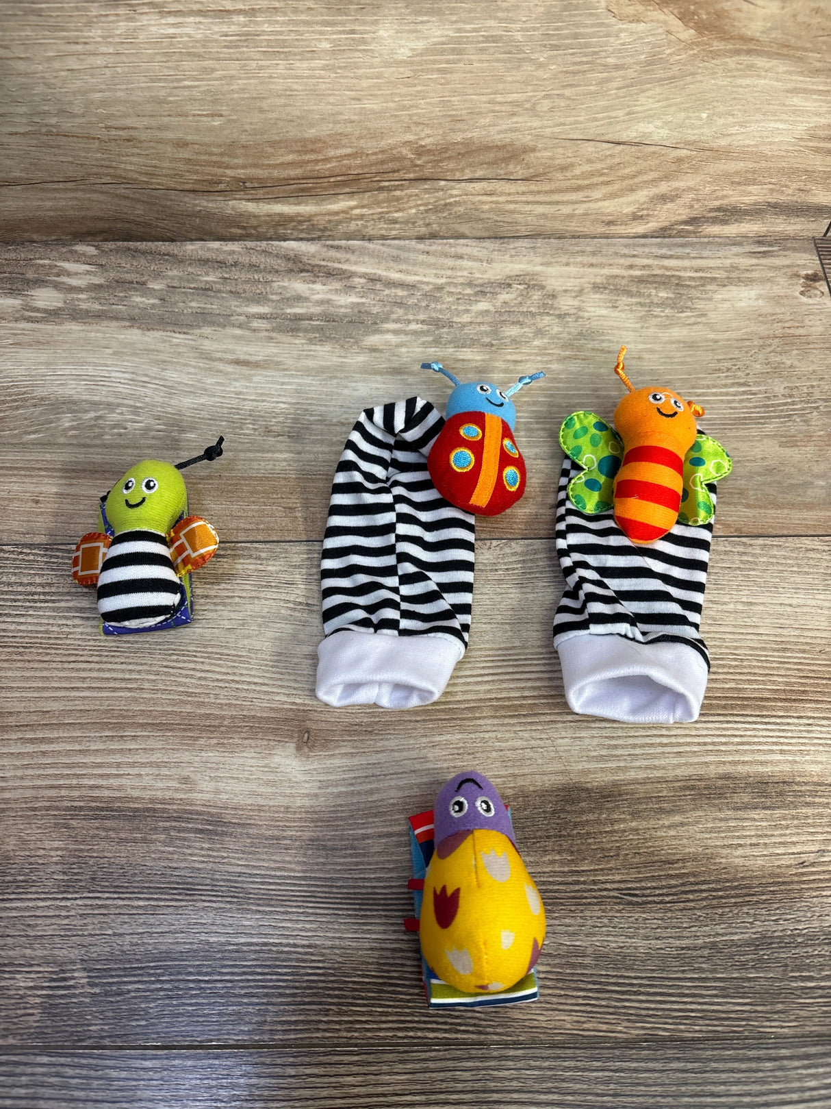 Bigib 4pc Wrist Rattle & Foot Finger Set