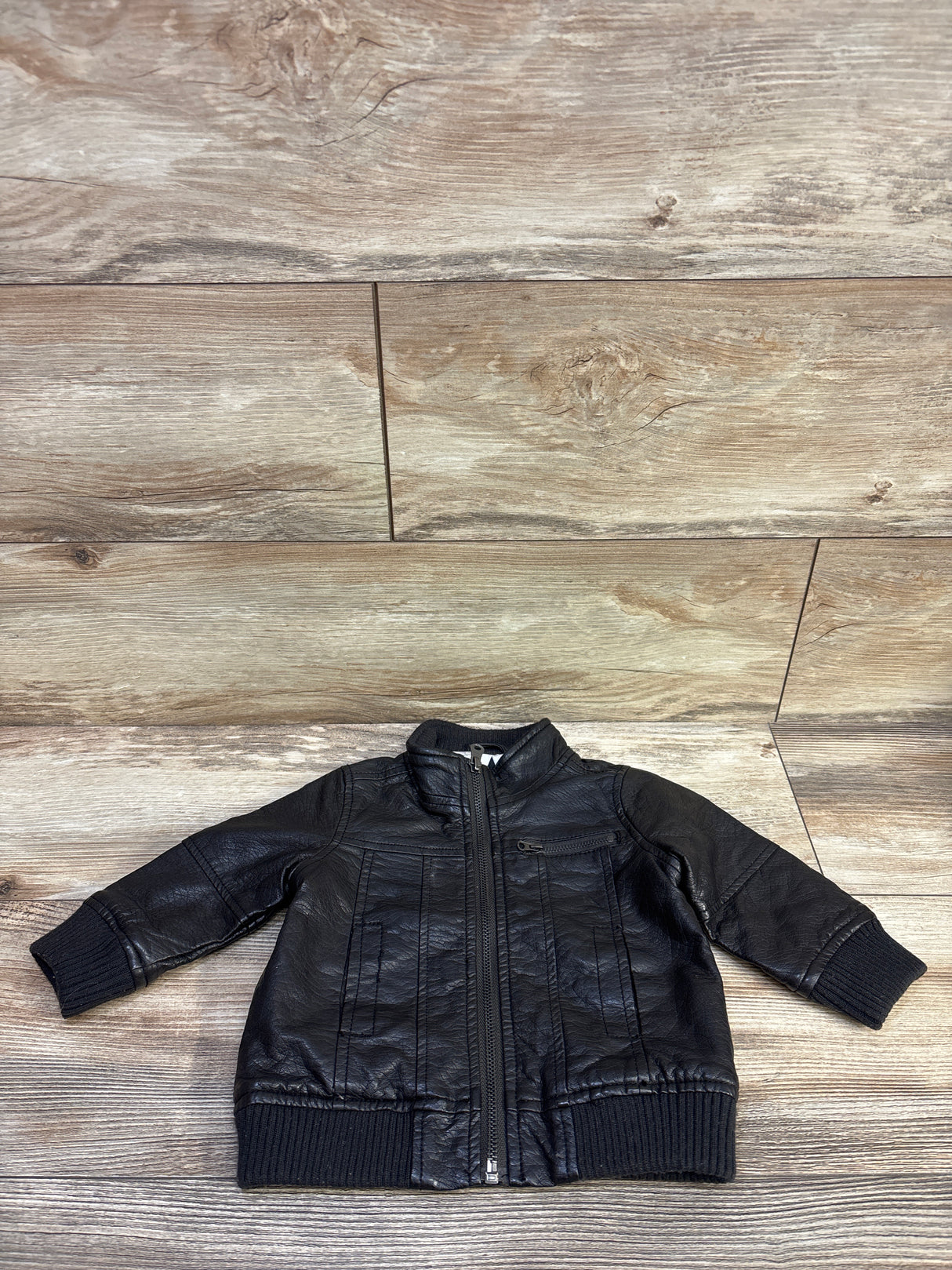 Koala Baby Faux Leather Jacket Black sz 6m