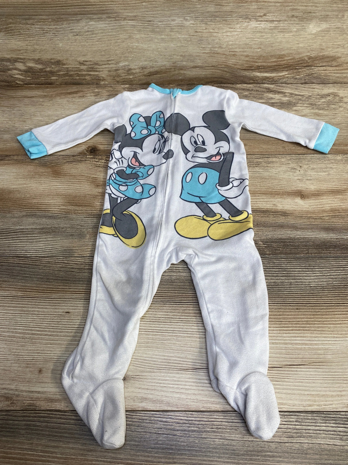 Disney Baby Minnie & Mickey Sleeper White sz 6m - Me n Mommy To Be