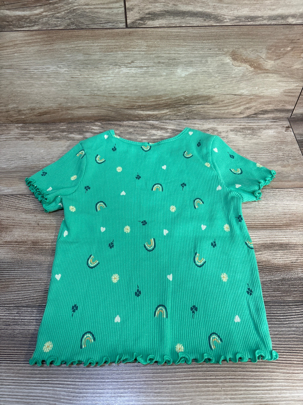 Old Navy Ribbed Knit St Patrick's Day Shirt Green sz 4T