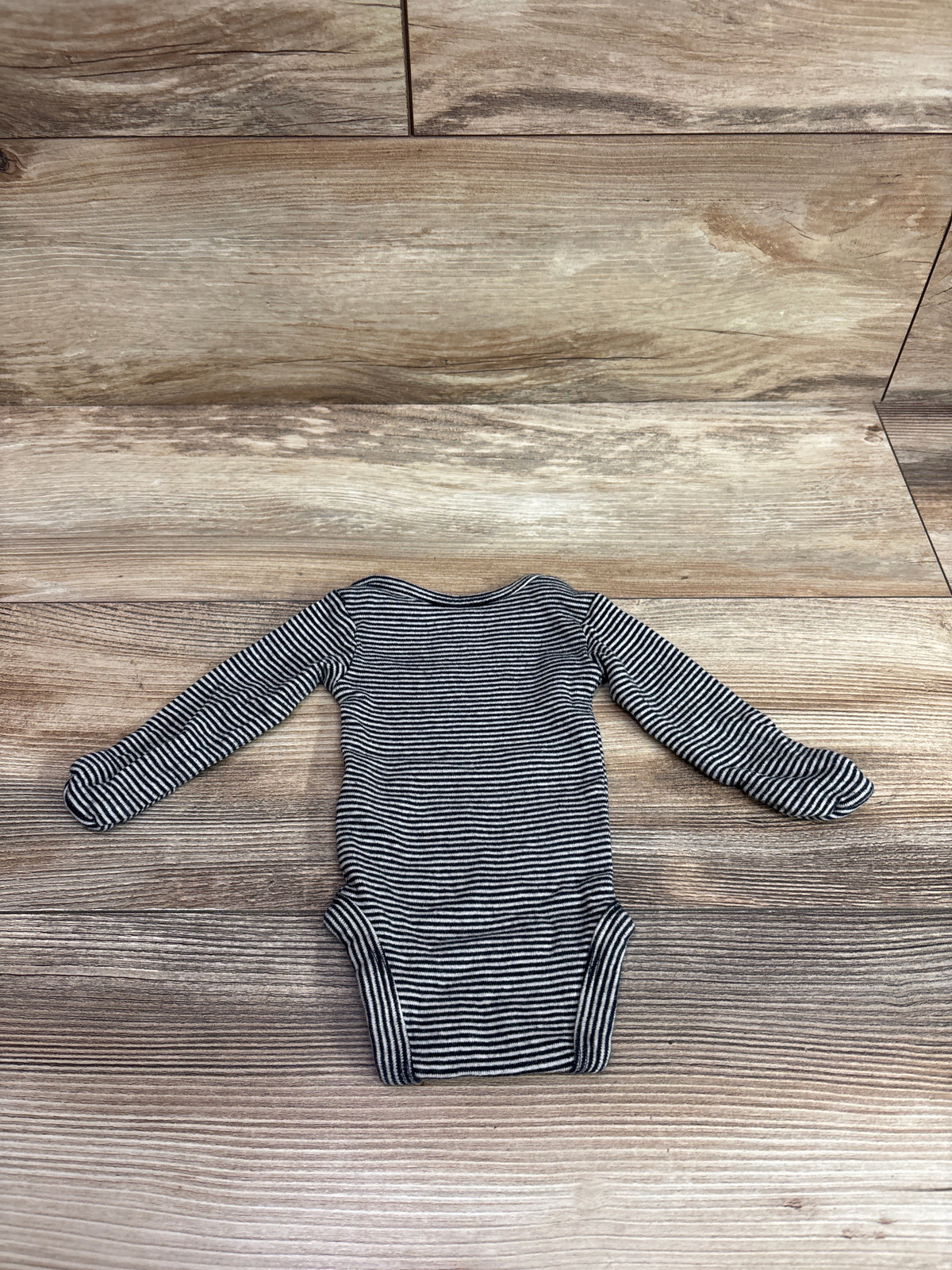 Carter's Striped Long Sleeve Bodysuit Black sz Preemie