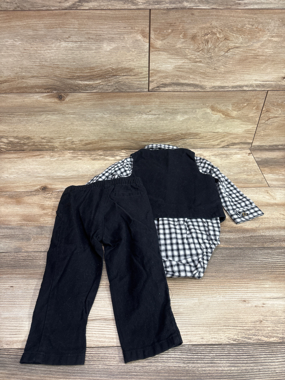 Just One You 3pc Vest Set Black sz 12m
