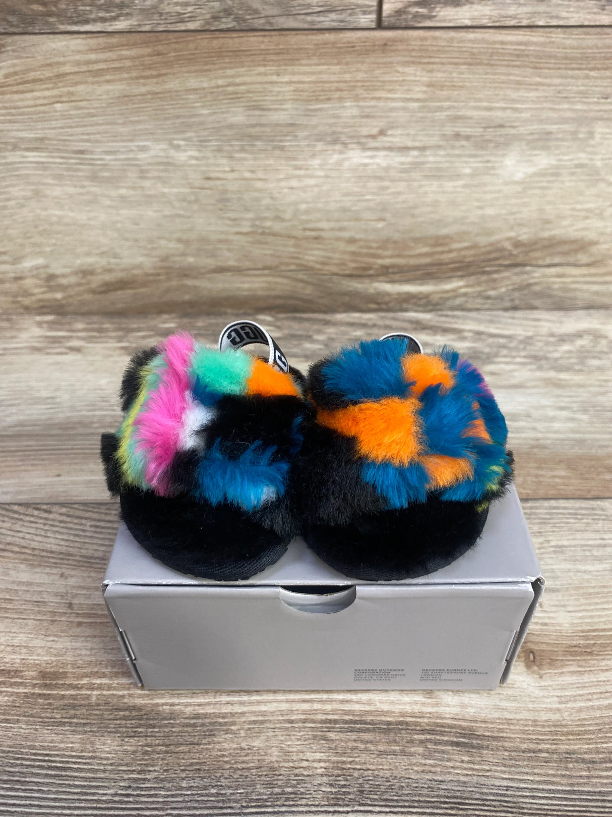 UGG Fluff Yeah Slides Black sz 0/1c