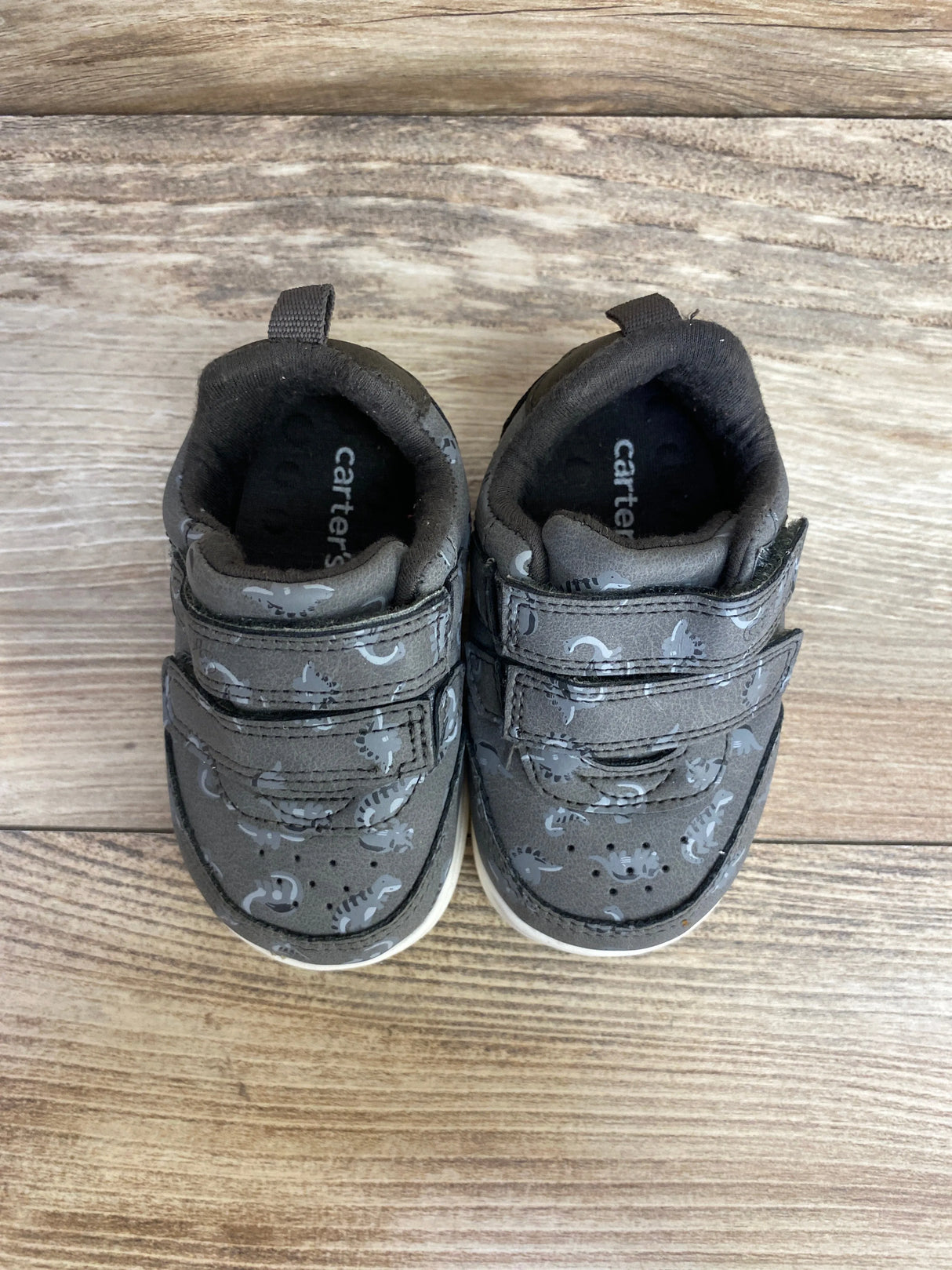 Carter's Every Step First Walker Neo Dino Casual Sneakers Grey sz 4c - Me n Mommy To Be