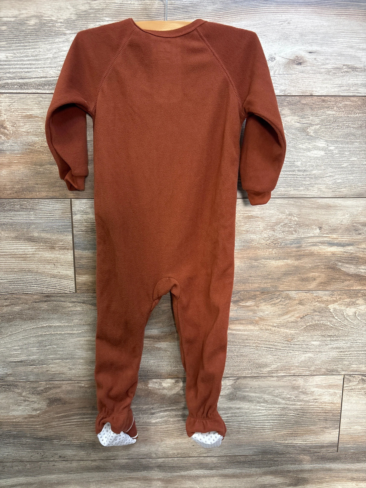 Children's Place Football Blanket Sleeper Brown sz 2T