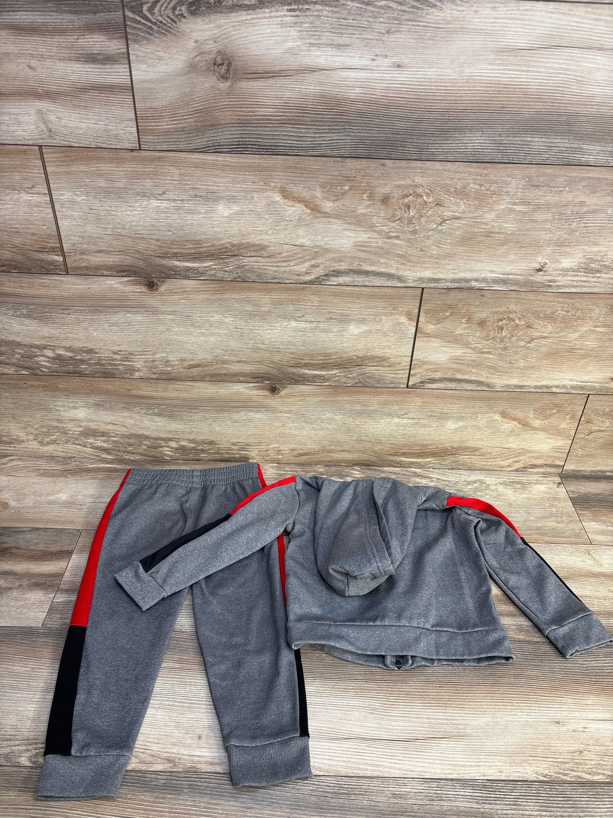 Puma 2pc Full Zip Track Suit Set Grey sz 4T