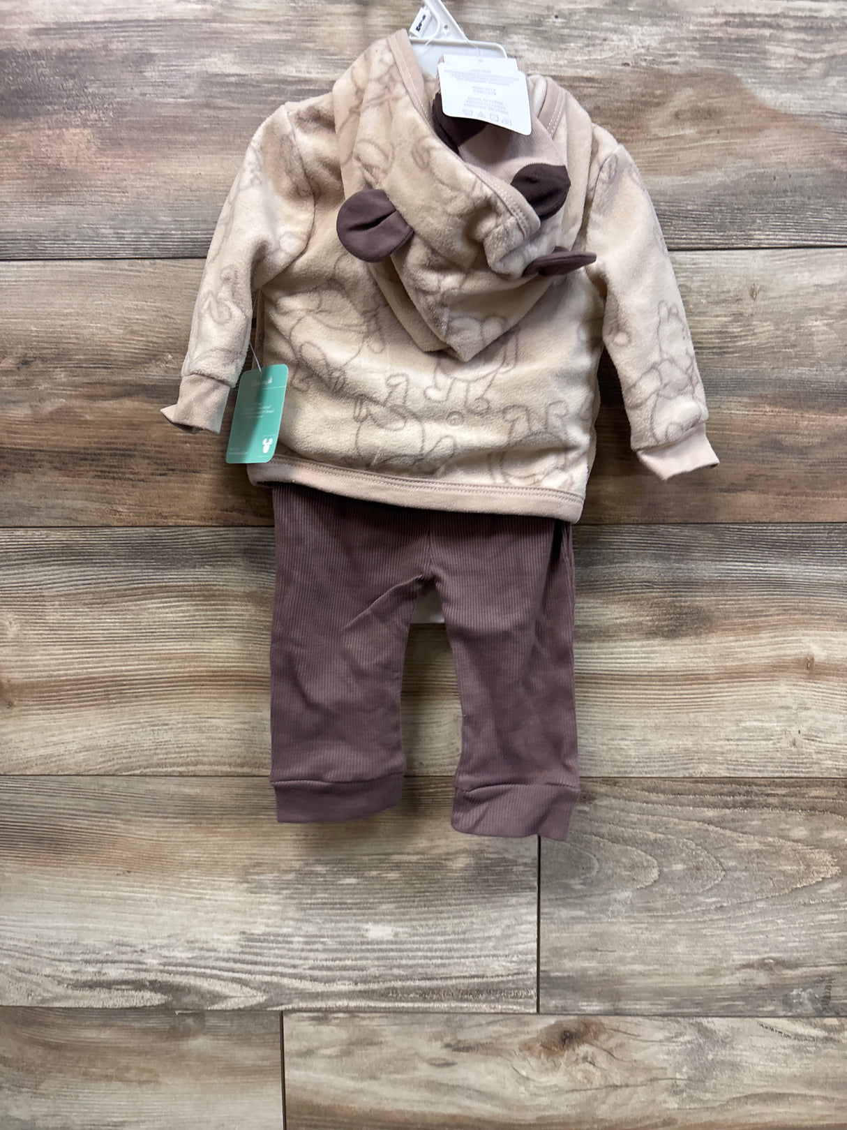 NEW Disney Baby 4pc Winnie The Pooh Jacket Set Brown sz 6/9m