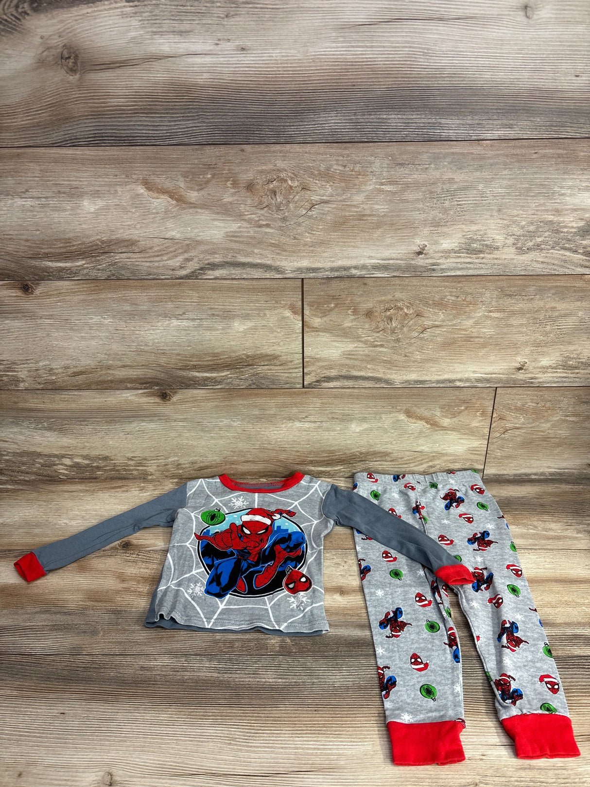 Marvel Spiderman 2pc Pajama Set Grey sz 4T