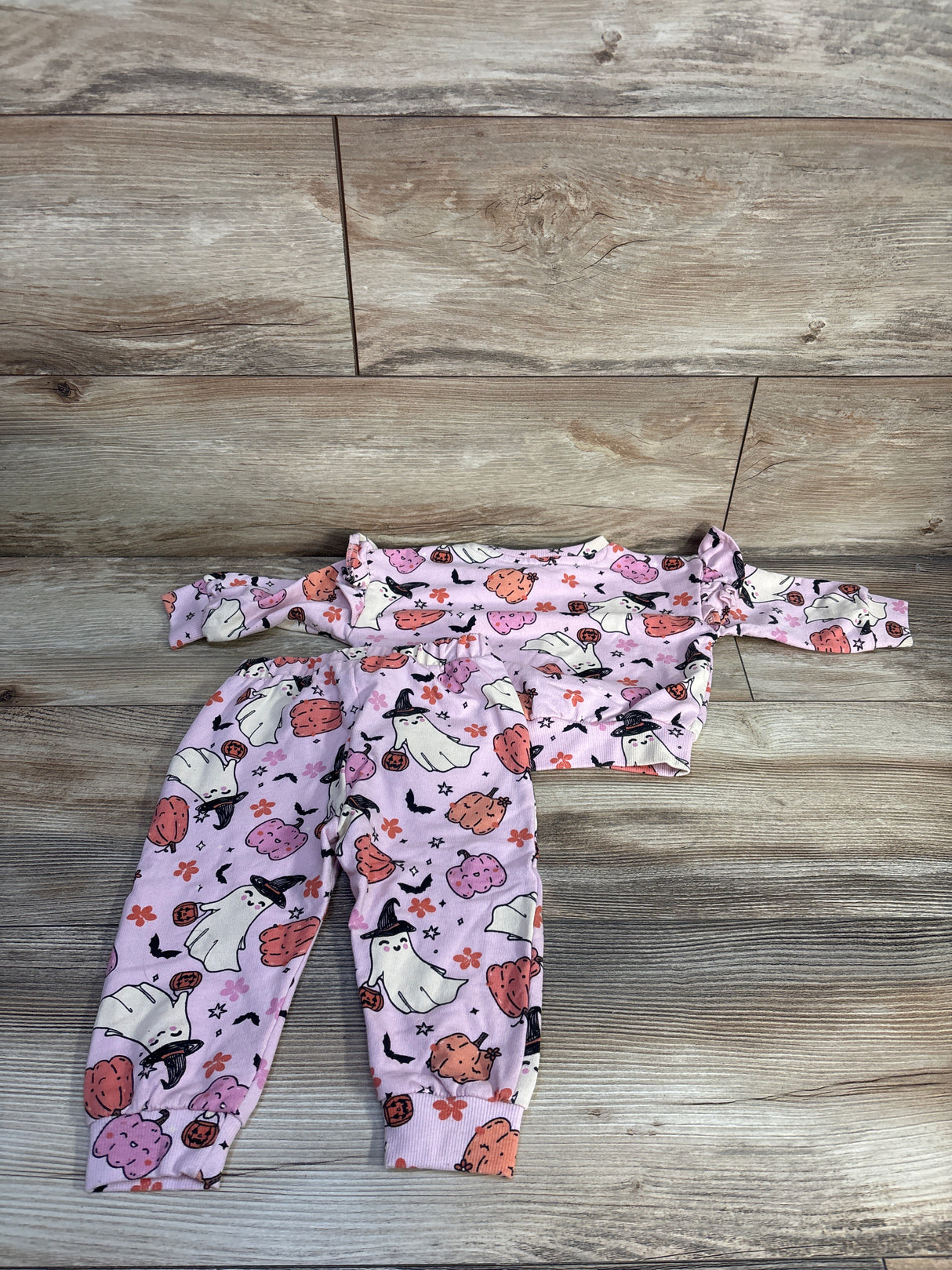 Jessica Simpson 2pc Halloween Sweatshirt & Joggers Set Pink sz 12m