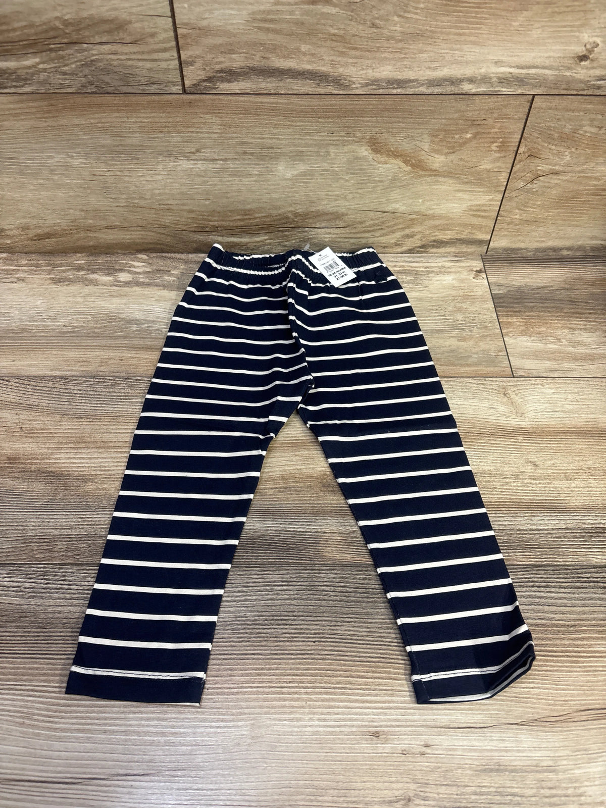 NEW Baby Gap Striped Leggings Navy sz 18-24m
