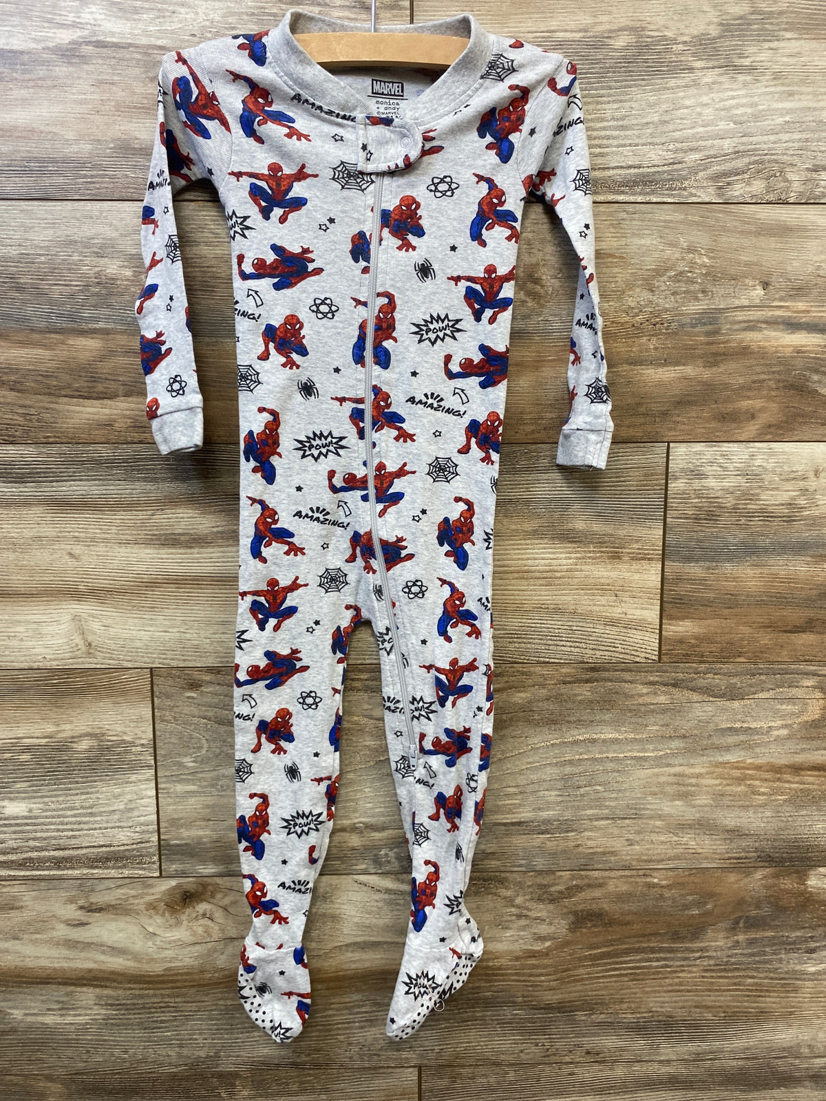 Monica + Andy x Marvel Spider-Man Sleeper Grey sz 18-24m