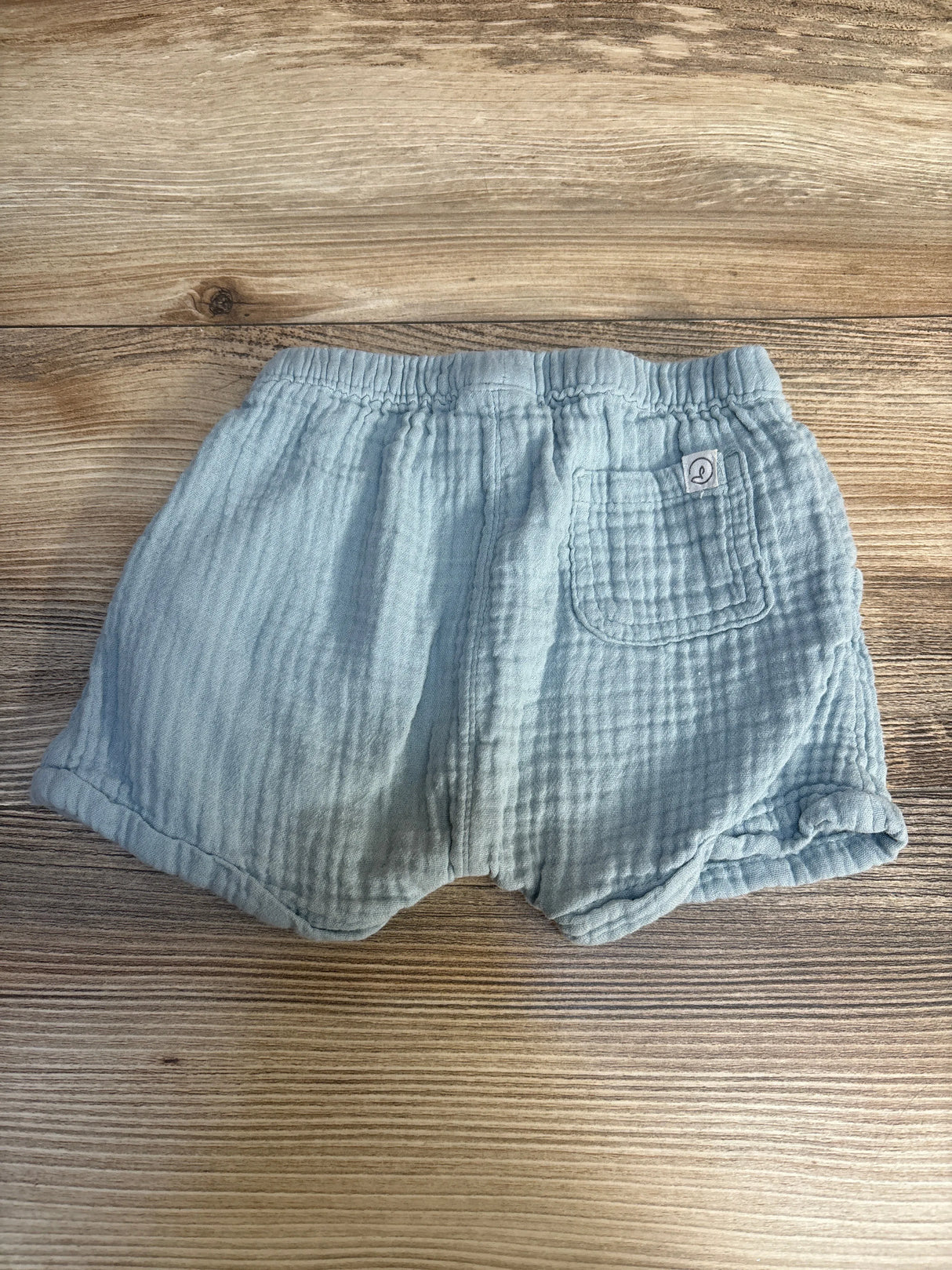 Little Planet Organic Cotton Gauze Shorts in Blue Creek sz 9m