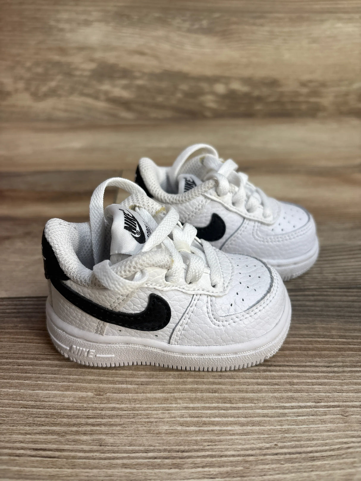 Nike Force 1 TD 'White Black' Sneakers sz 2c