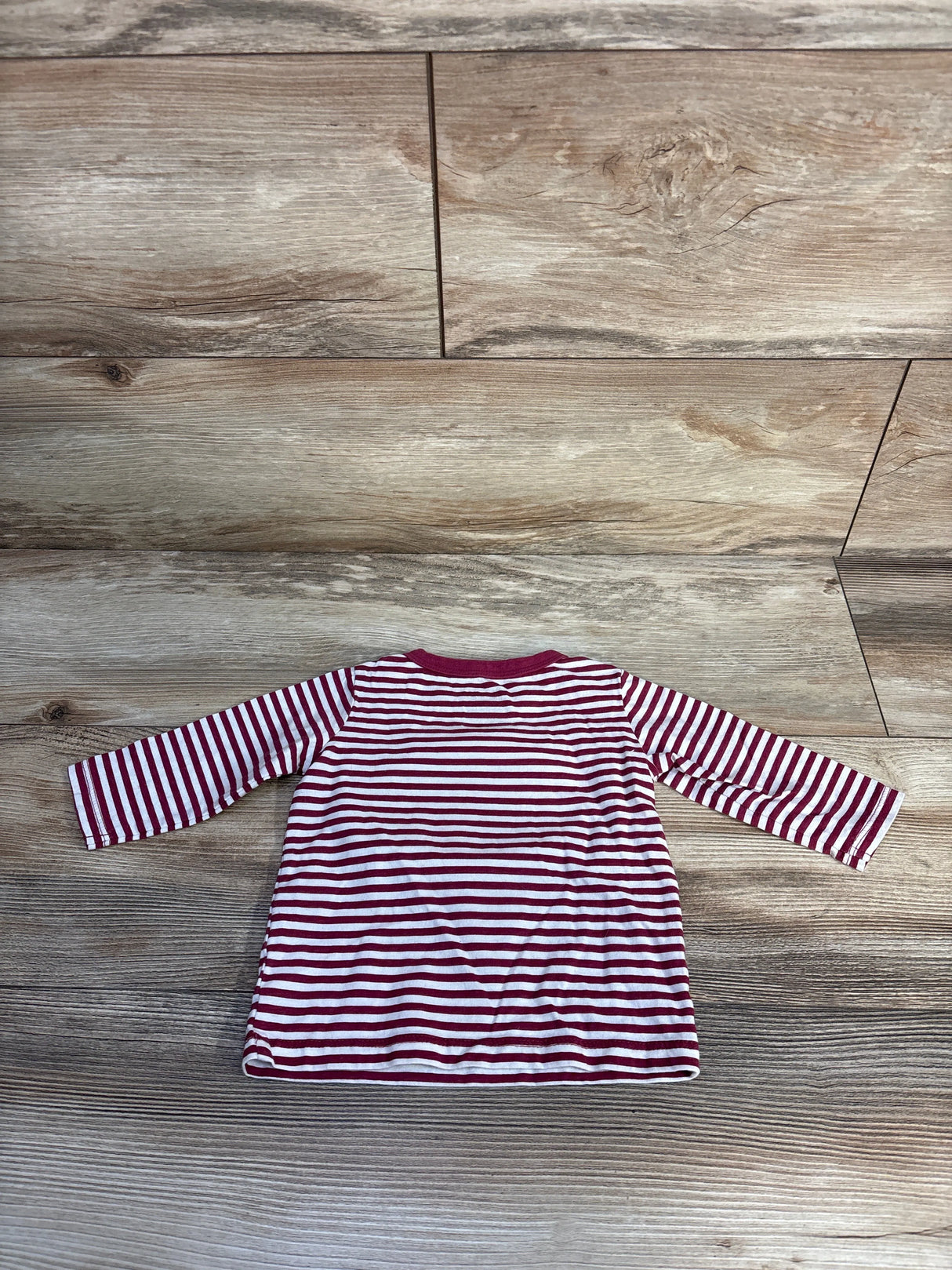 First Impressions Striped Textured Football Shirt White sz 3-6m