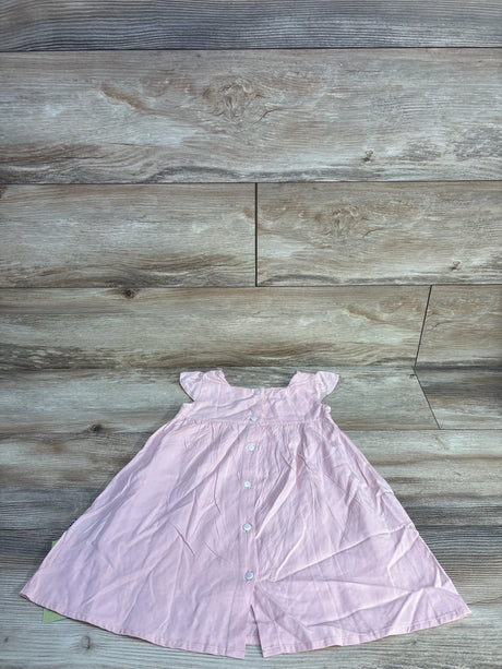 NEW Kickee Pants Woven Garden Dress With Apron Pink sz 12-18m - Me n Mommy To Be