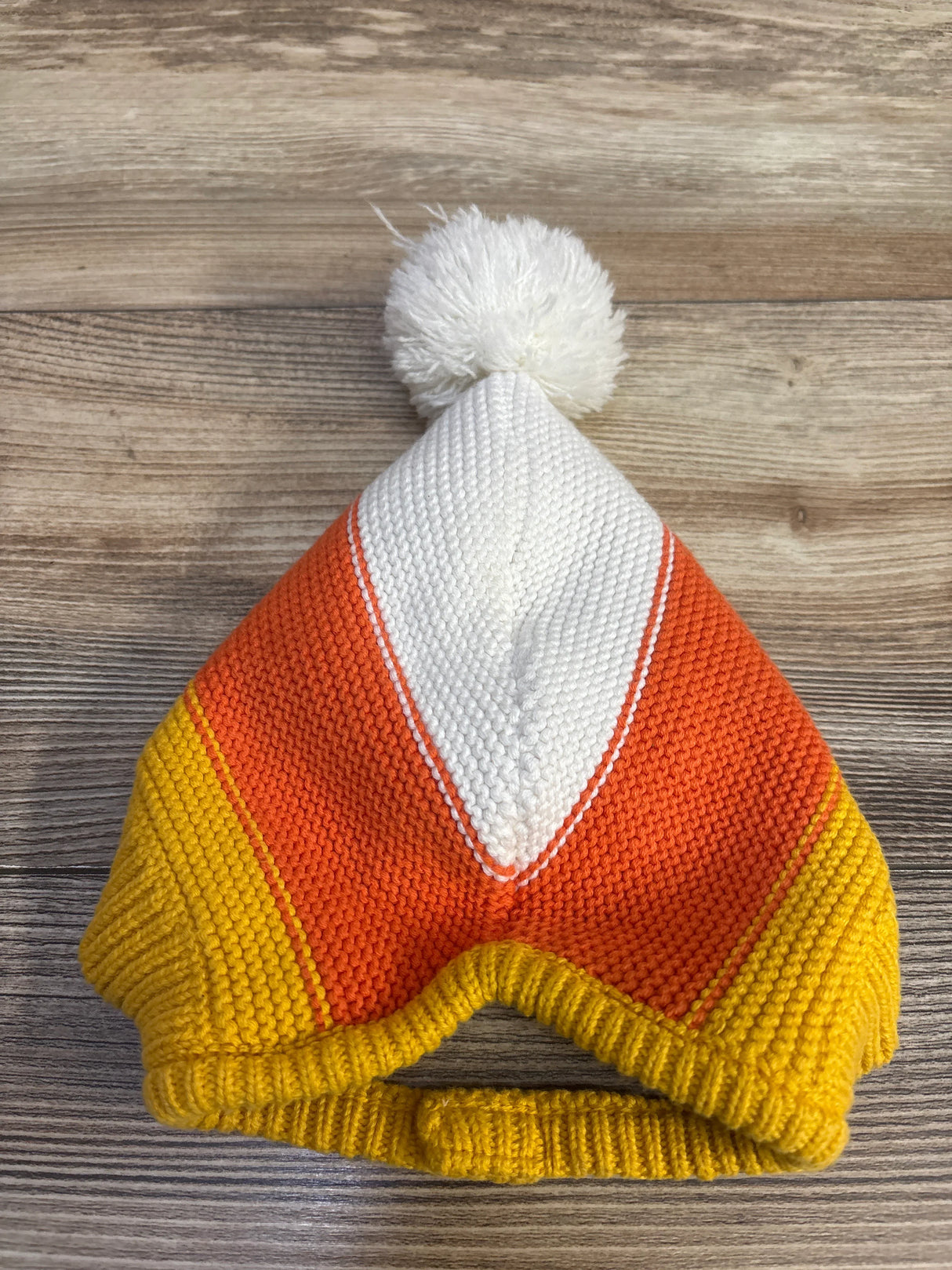 Cat & Jack Knitted Candy Corn Bonnet One Size