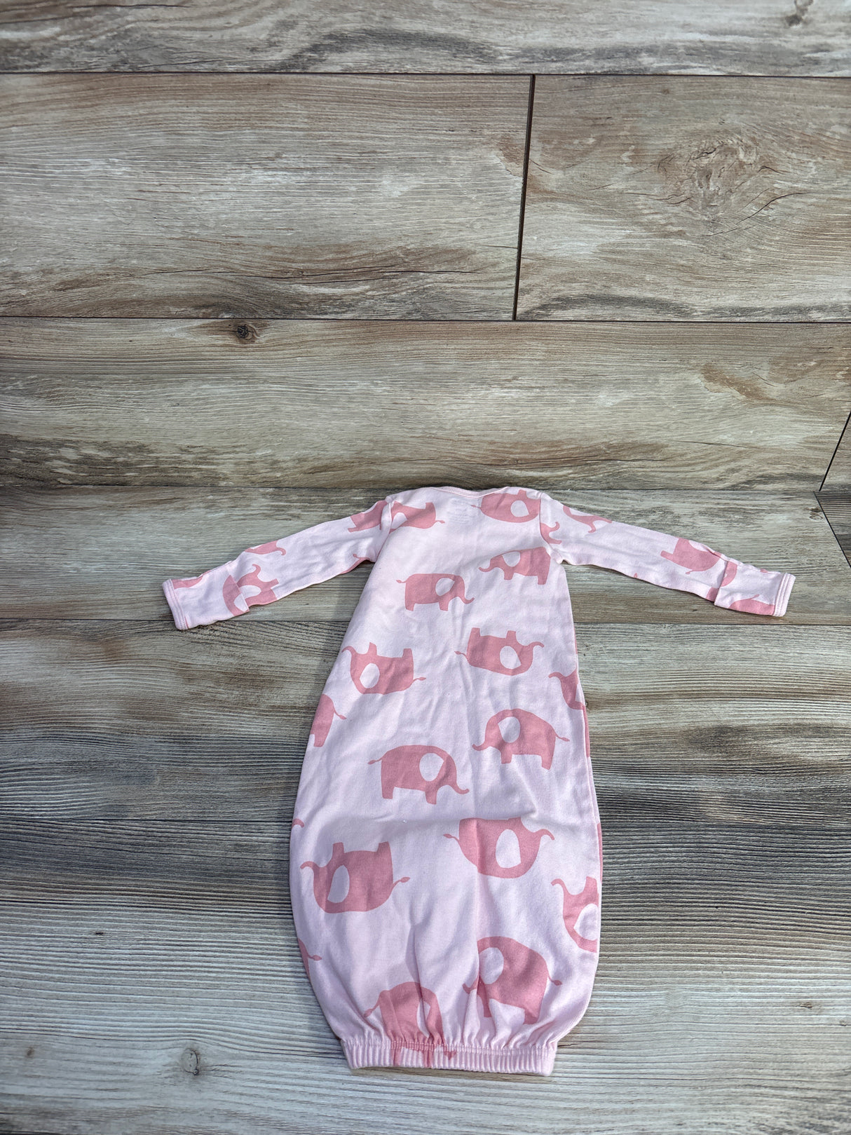 Simple Joys Elephant Print Sleeper Sack Pink sz 0-3m