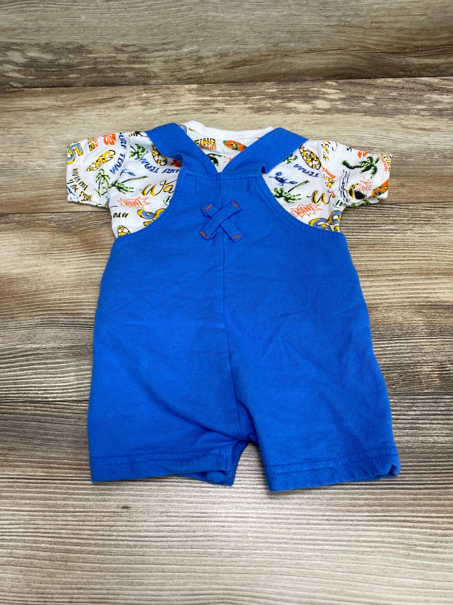 Babybol 2pc Shirt & Shortall White sz 6m - Me n Mommy To Be