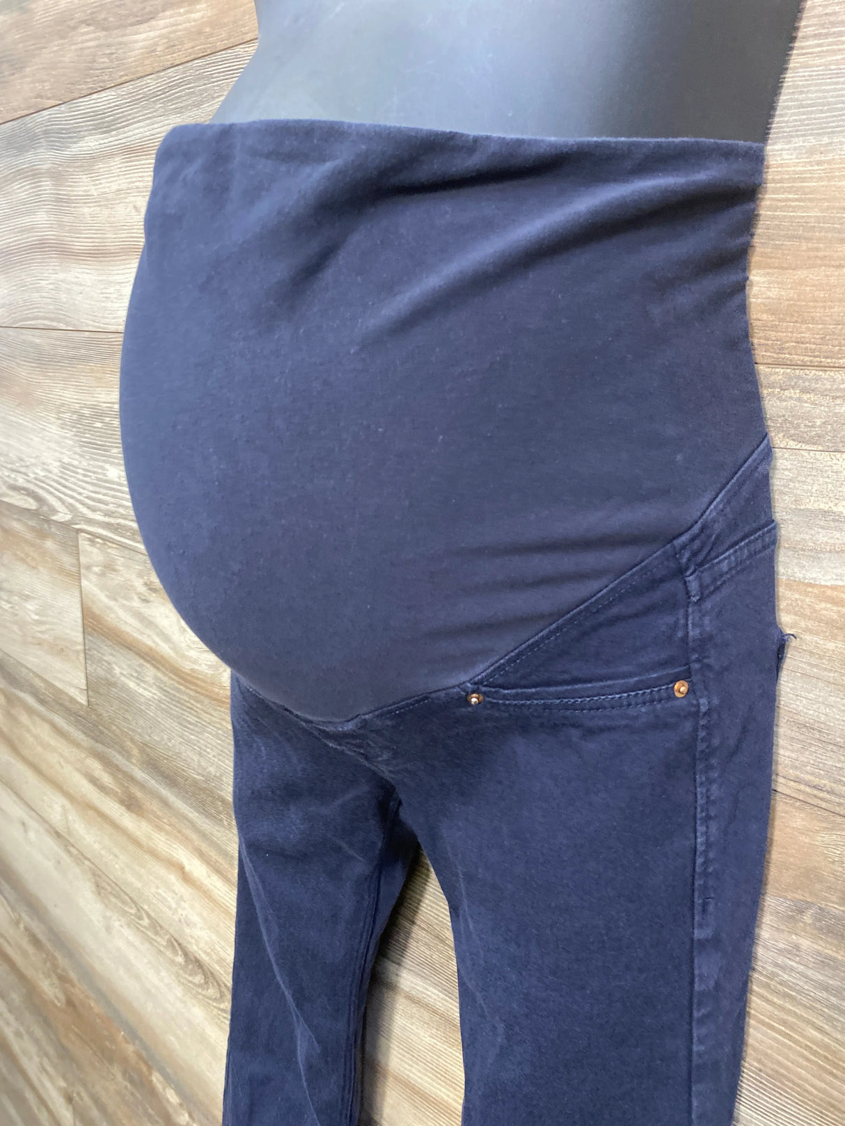 H&M Mama Full Panel Pants Navy sz Small - Me n Mommy To Be