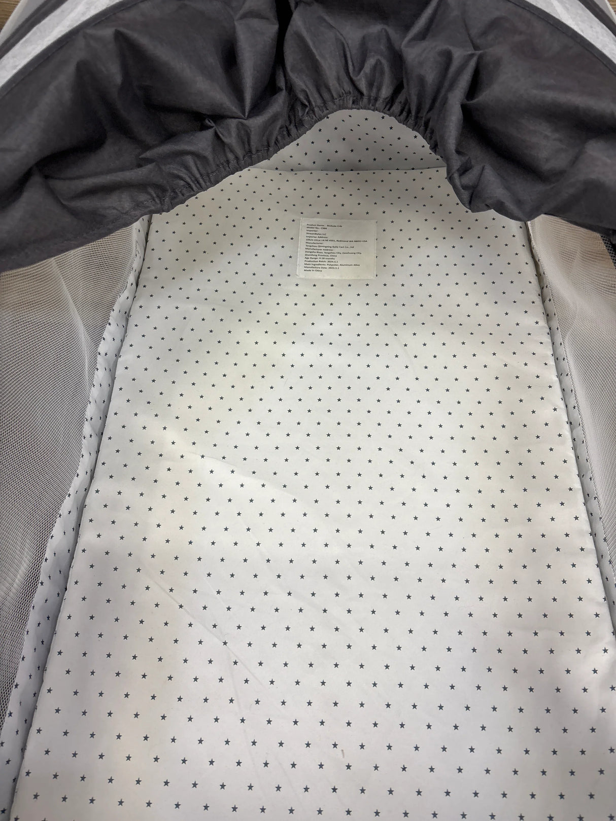 Bedside Crib / Bassinet Grey