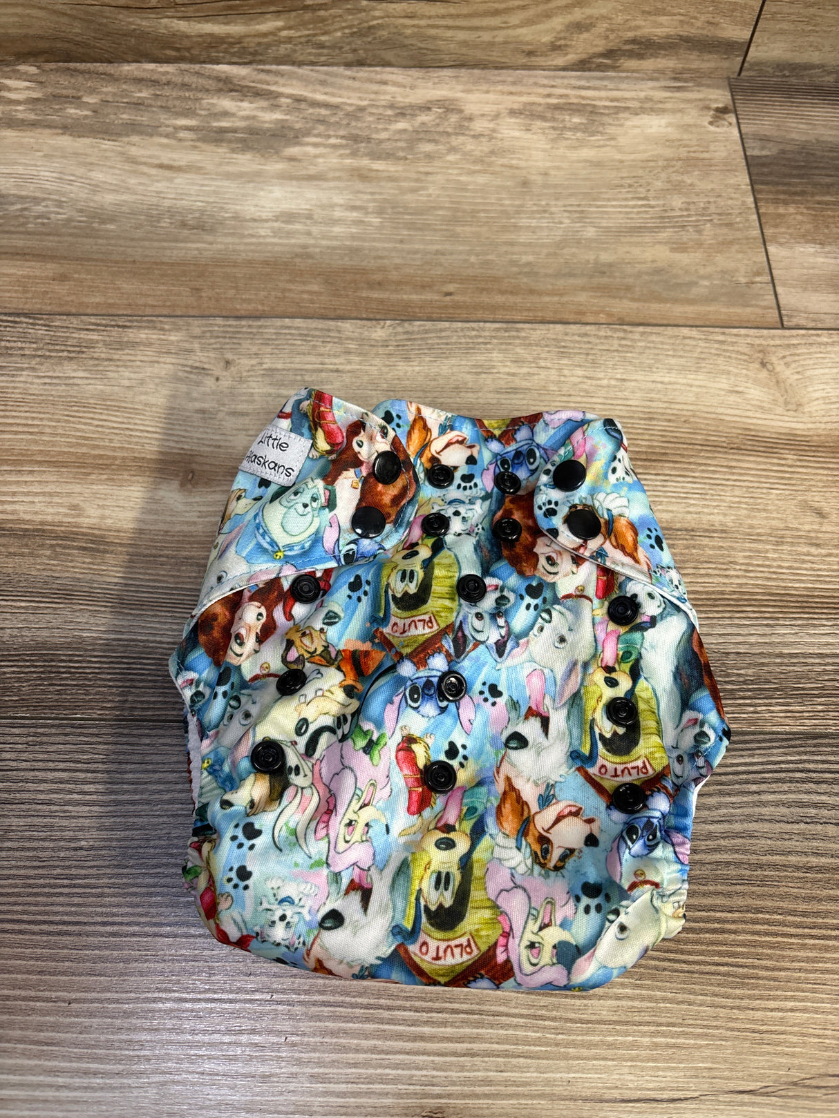 Little Alaskans Disney Dog Cloth Diaper with Insert Blue One Size
