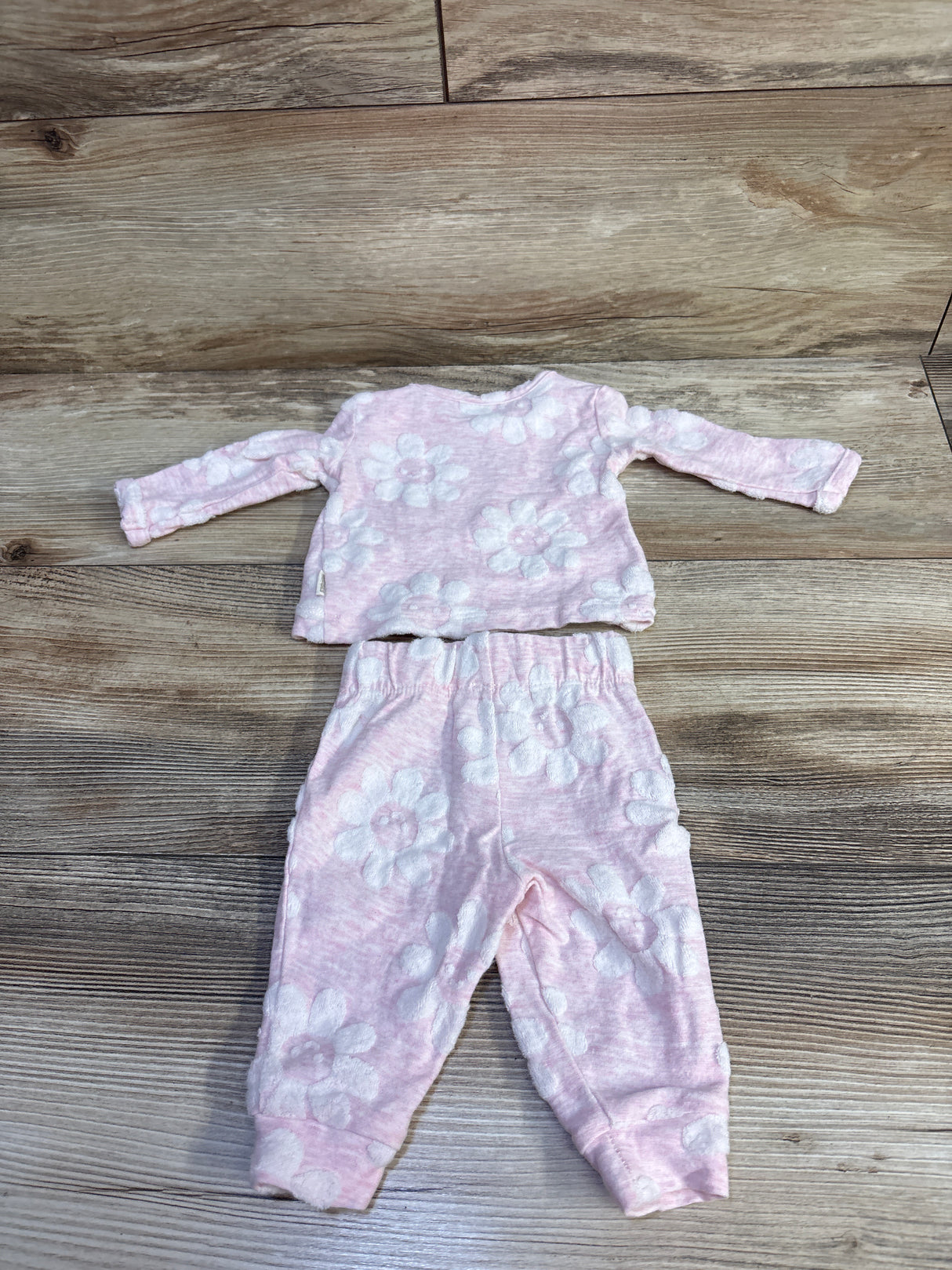 Huggies 2pc Long Sleeve Shirt & Pants Set Pink sz Newborn