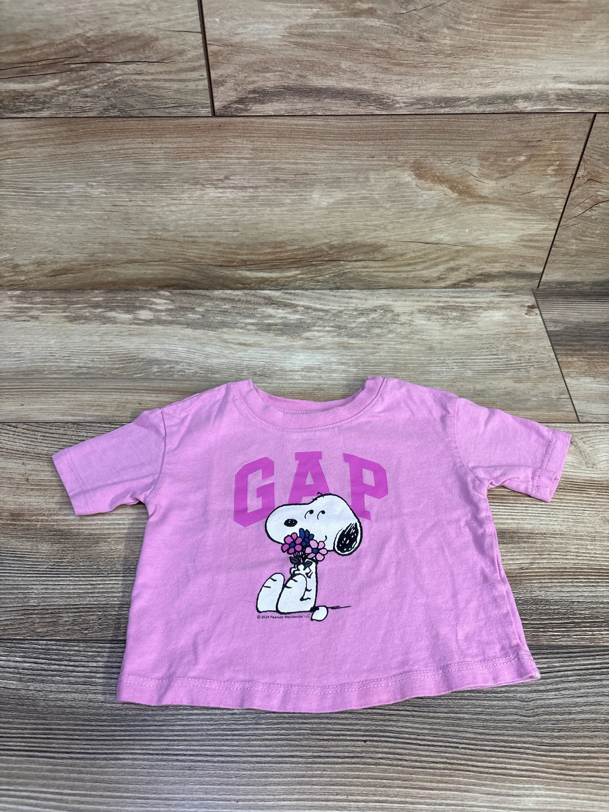 Baby Gap Peanuts Snoopy Shirt Pink sz 6-12m