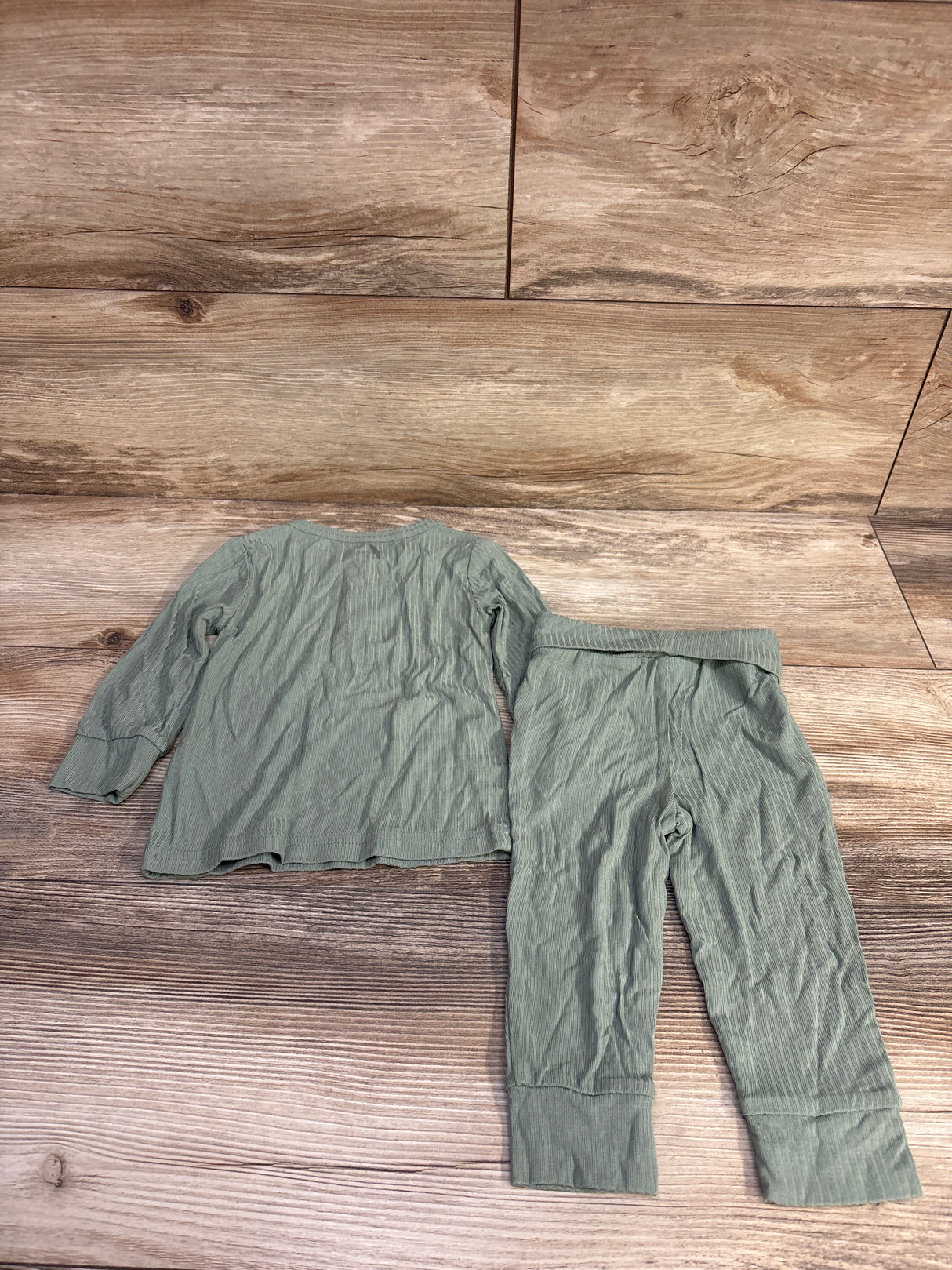 Carter's Purely Soft 2pc Henley Shirt & Pants Set Green sz 9m