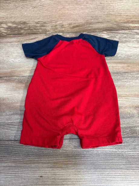 Celebrate Free To Be Me Shortie Romper Navy/Red sz 0-3m - Me n Mommy To Be