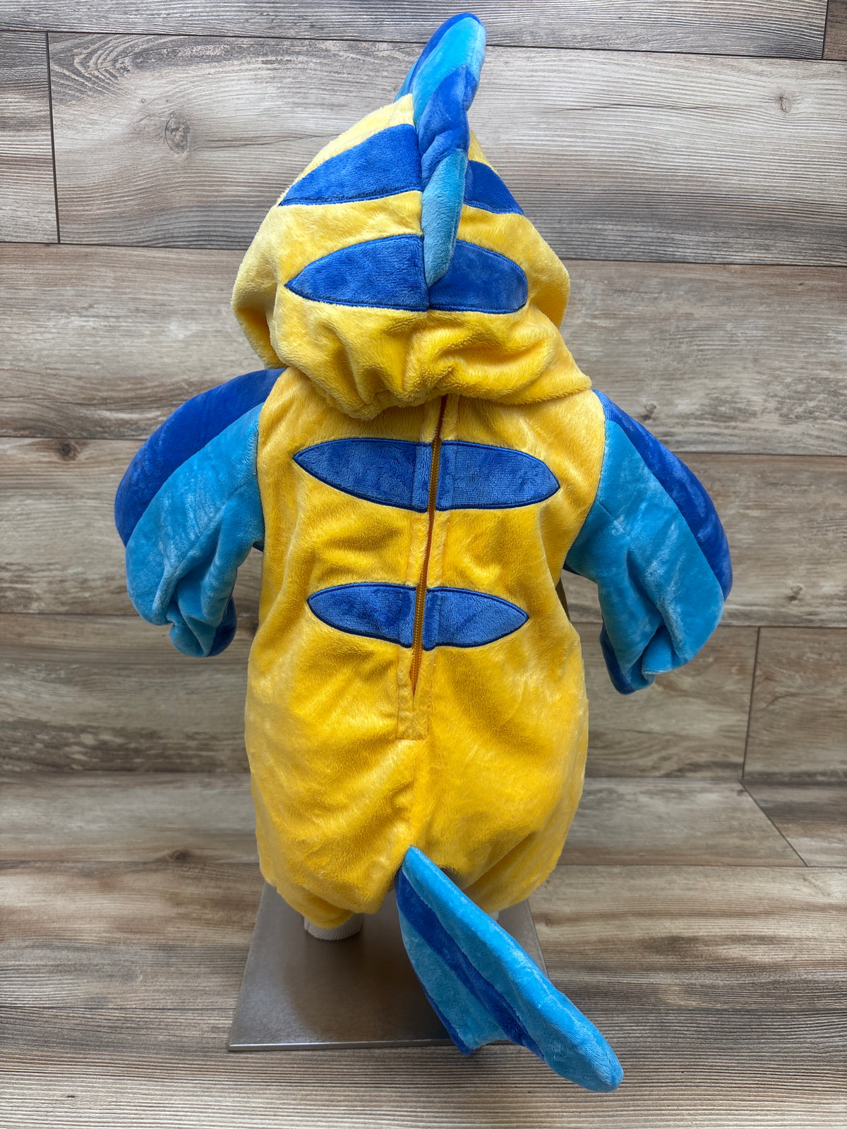 Disney 2pc The Little Mermaid Flounder Costume Yellow sz 12/18m