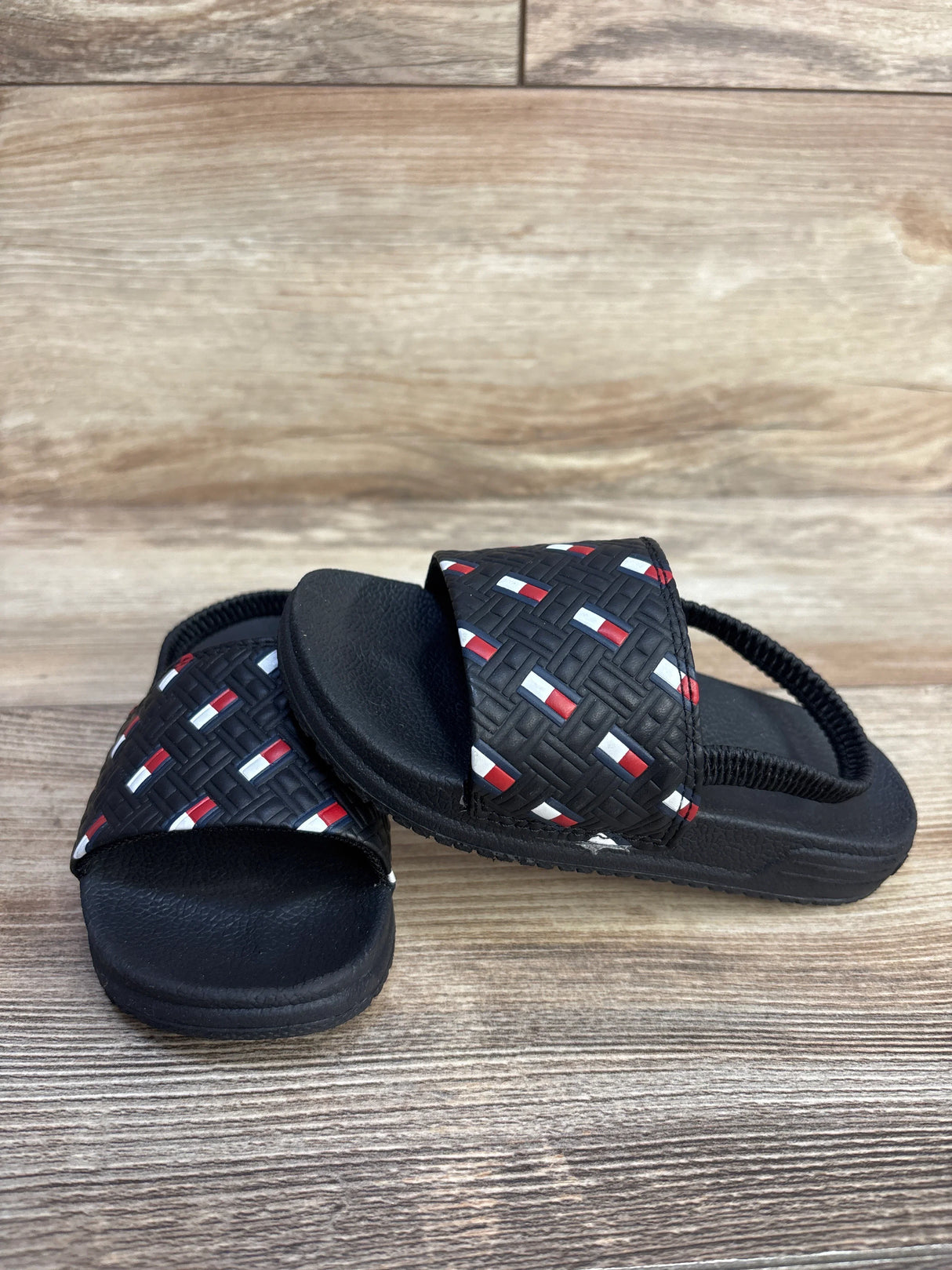 Tommy Hilfiger Slingback Slide Sandals Black sz 9c - Me n Mommy To Be