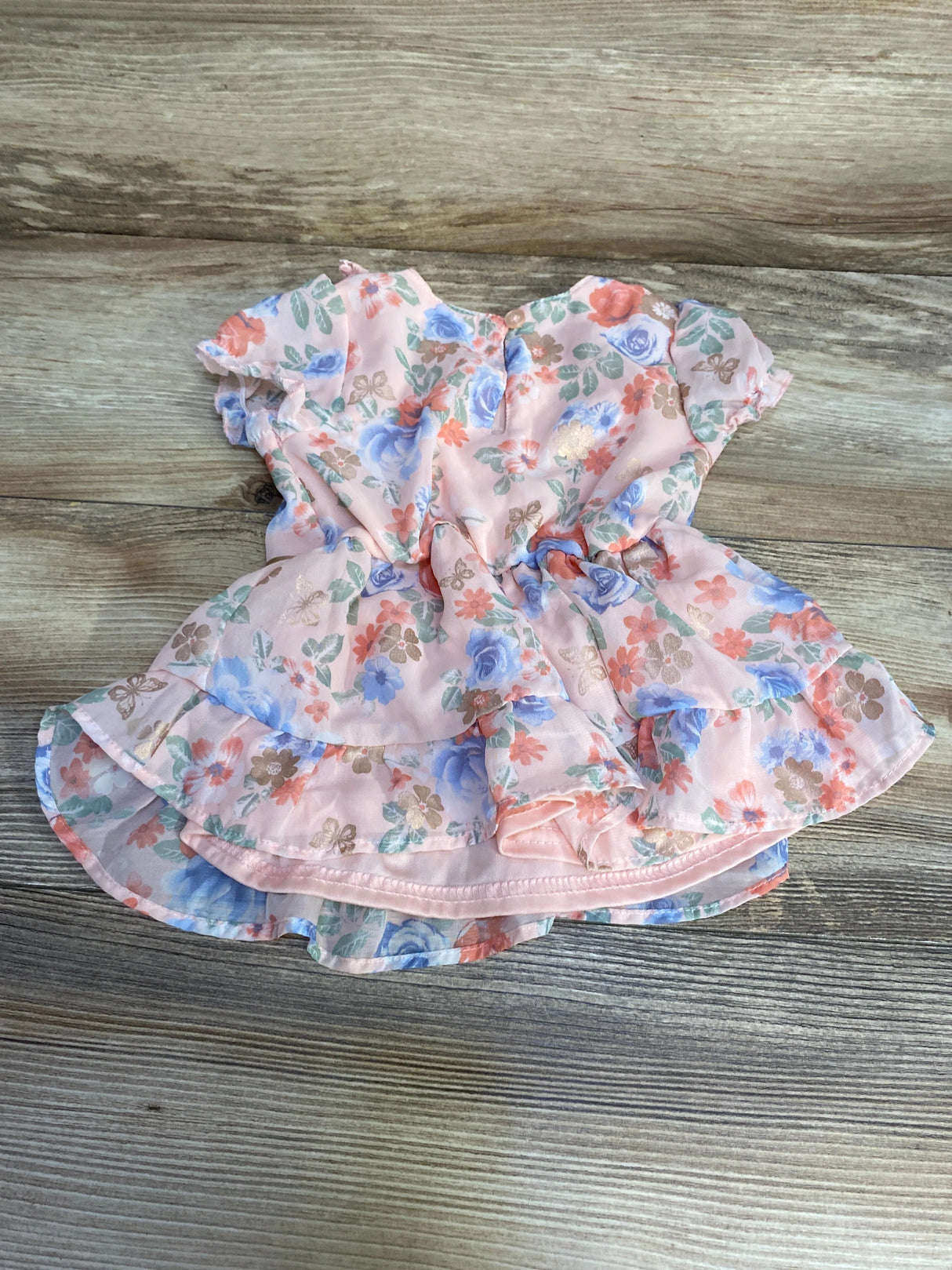 Little Lass Floral Top Pink sz 18m - Me n Mommy To Be