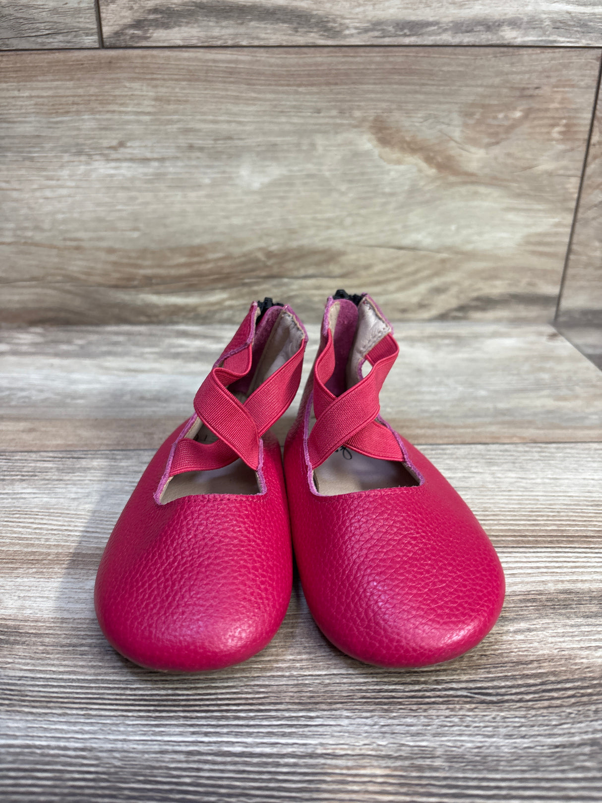 Monkey Feet Mary Jane Criss-Cross Ballet Flats Pink sz 7-8c