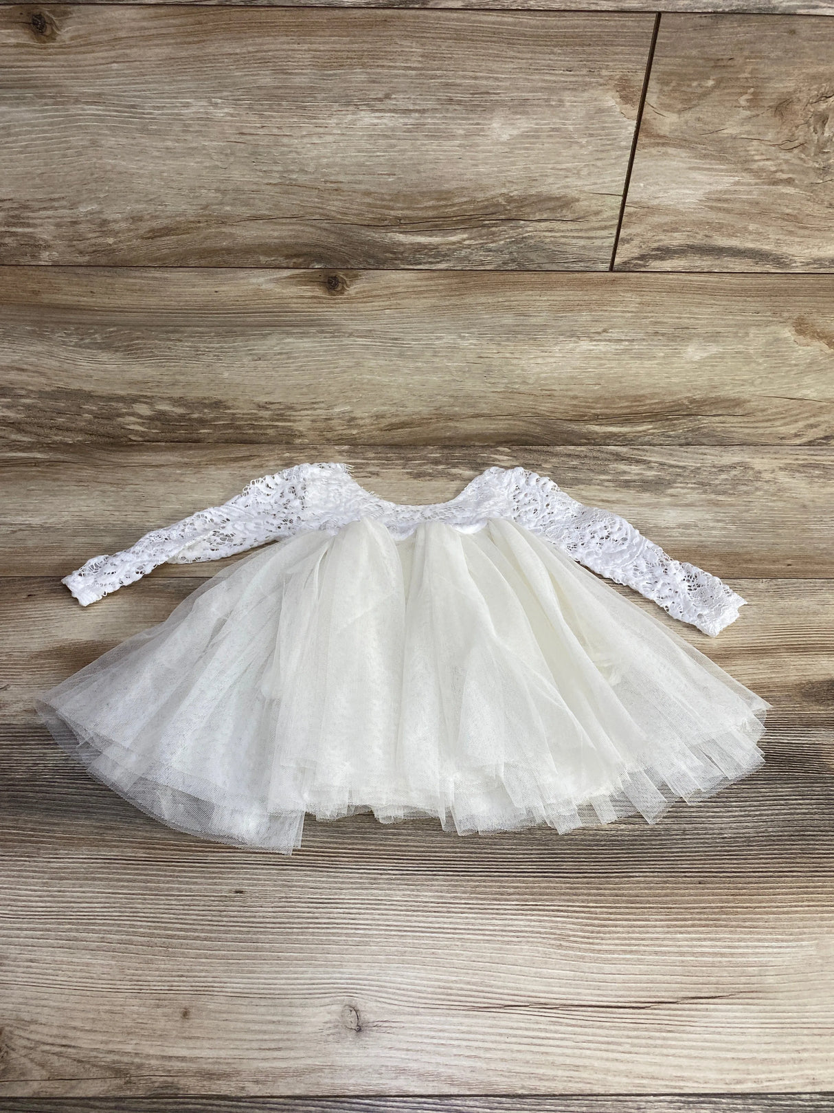 Topmaker Lace Tulle Dress White sz 3-6m - Me n Mommy To Be