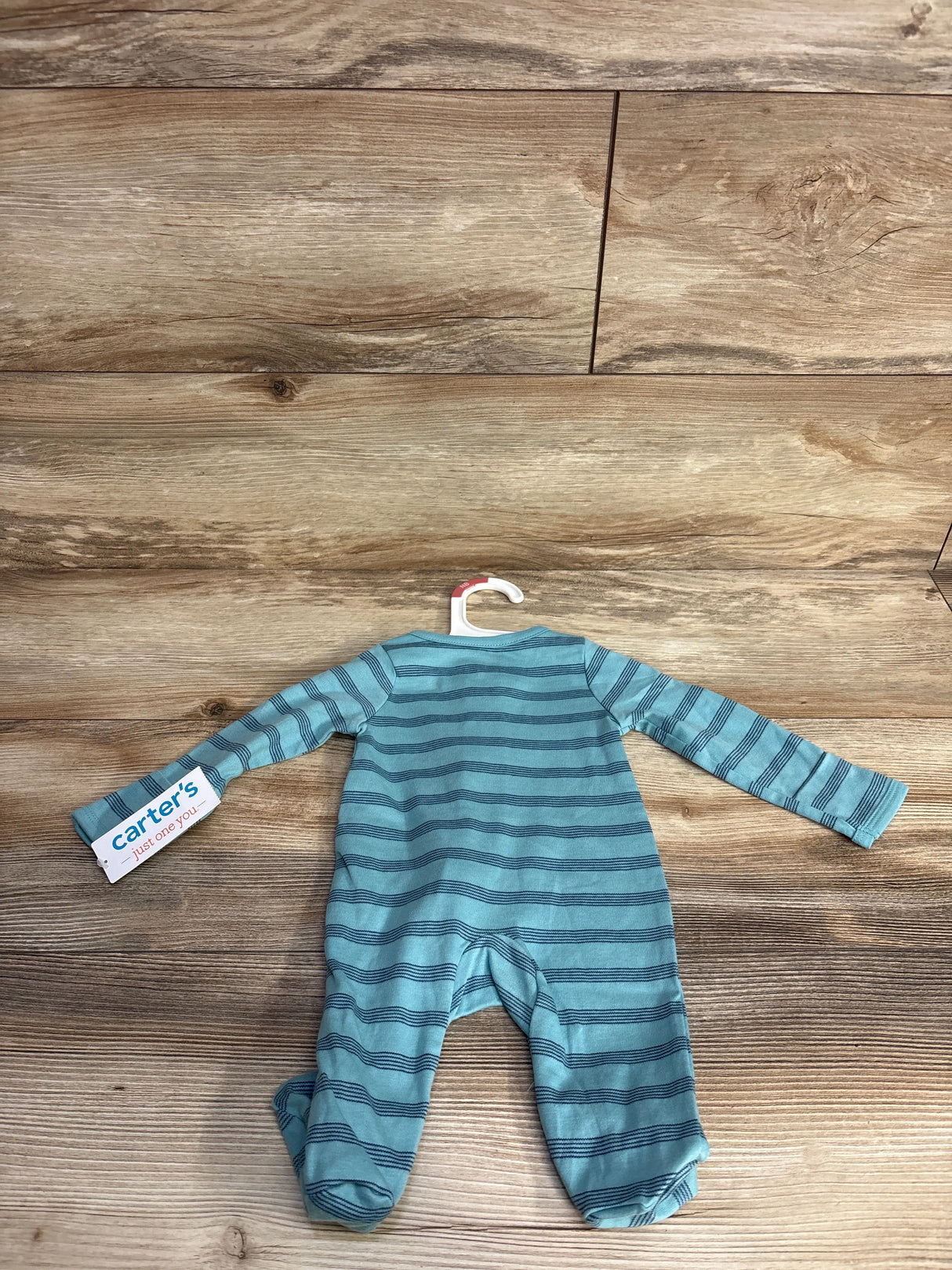 NEW Just One You Little Brother Striped Sleeper Green sz Newborn