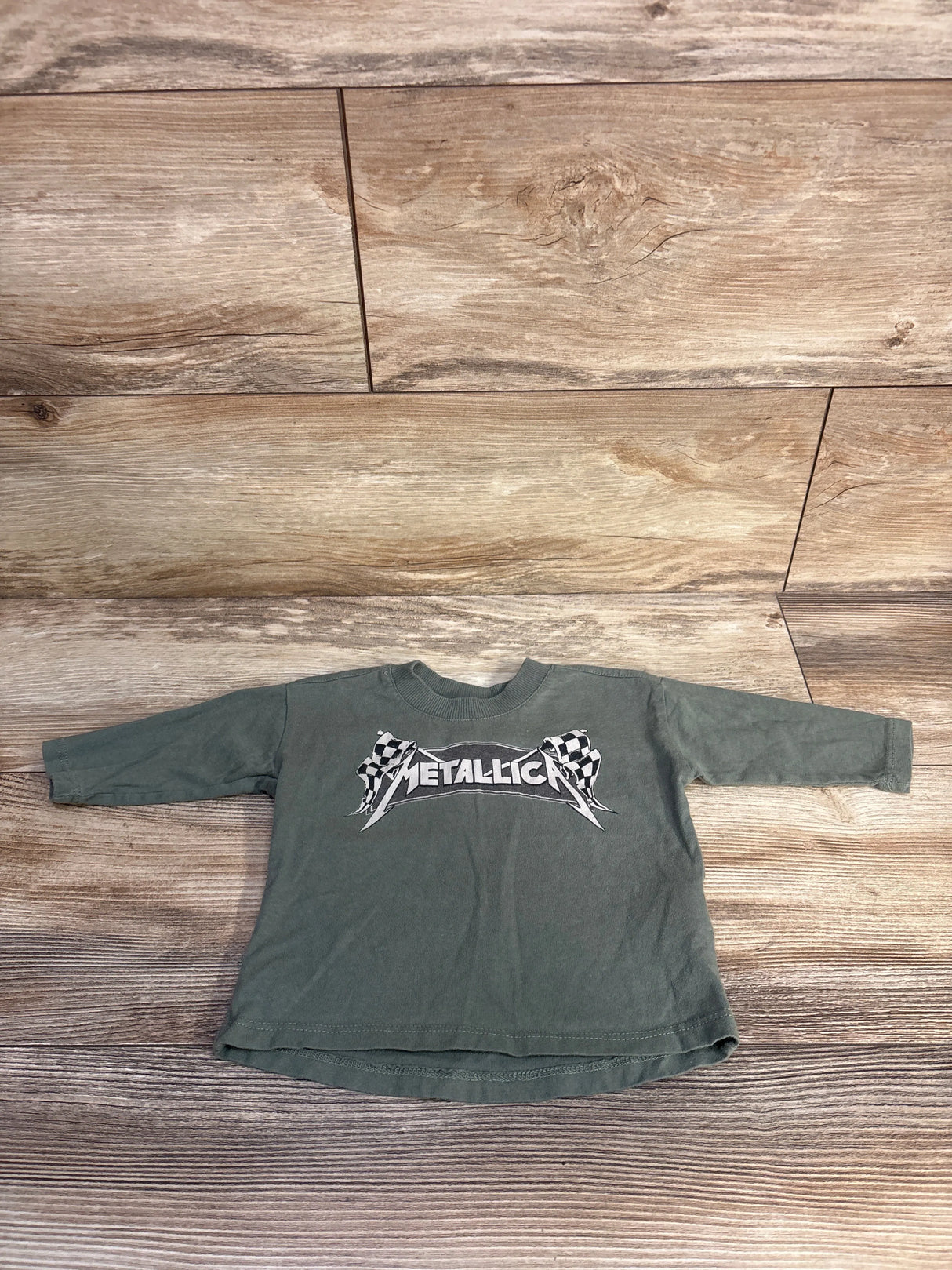 Cotton On Baby Metallica Shirt Green sz 3-6m