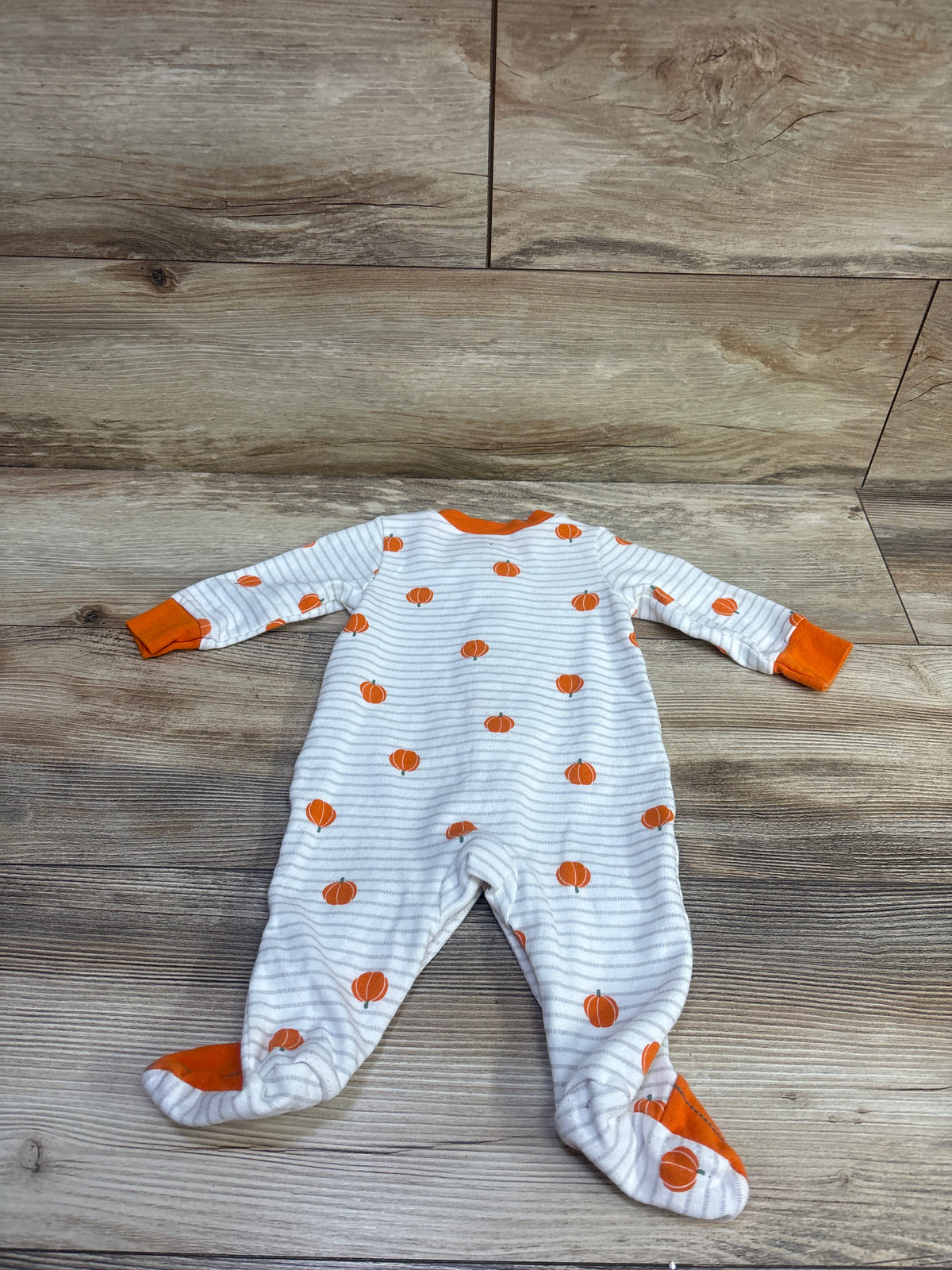 Simple Joys Pumpkin Snap Sleeper White sz 0-3m
