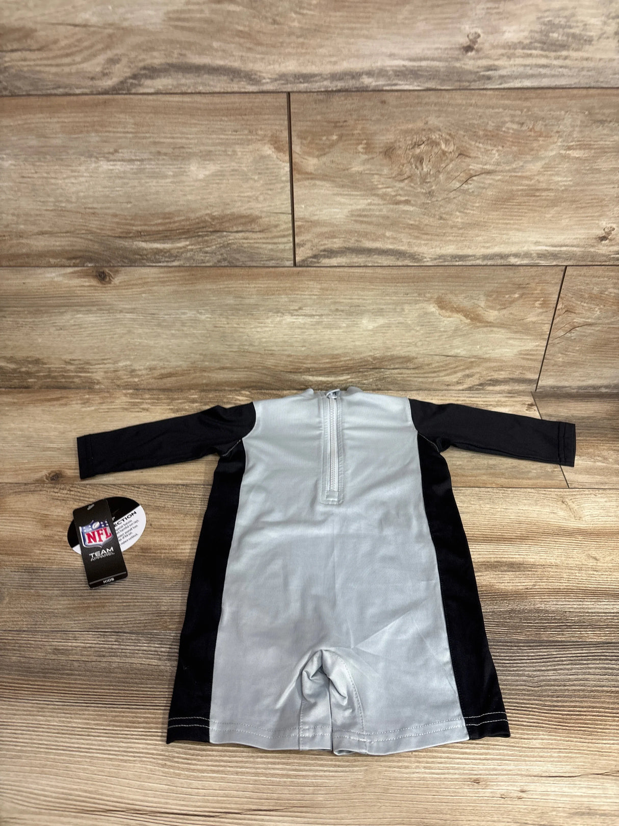 NEW NFL Las Vegas Raiders Wave Runner Long Sleeve Wetsuit Black sz 12m