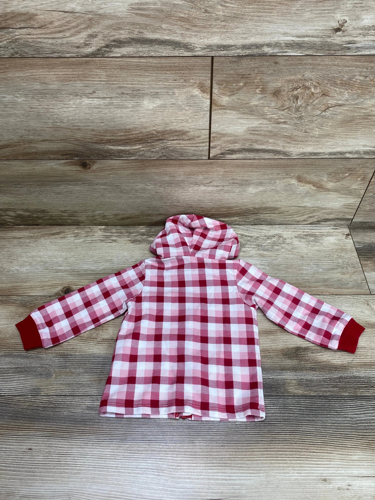 First Impressions Plaid Full Zip Hoodie Red sz 6-9m - Me n Mommy To Be