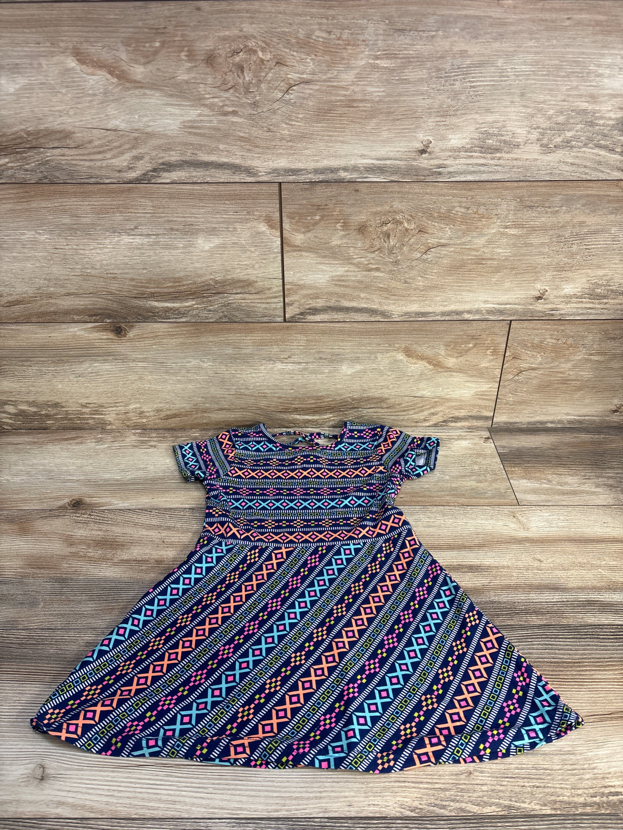 Limited Too Pattern Dress Navy sz 4T