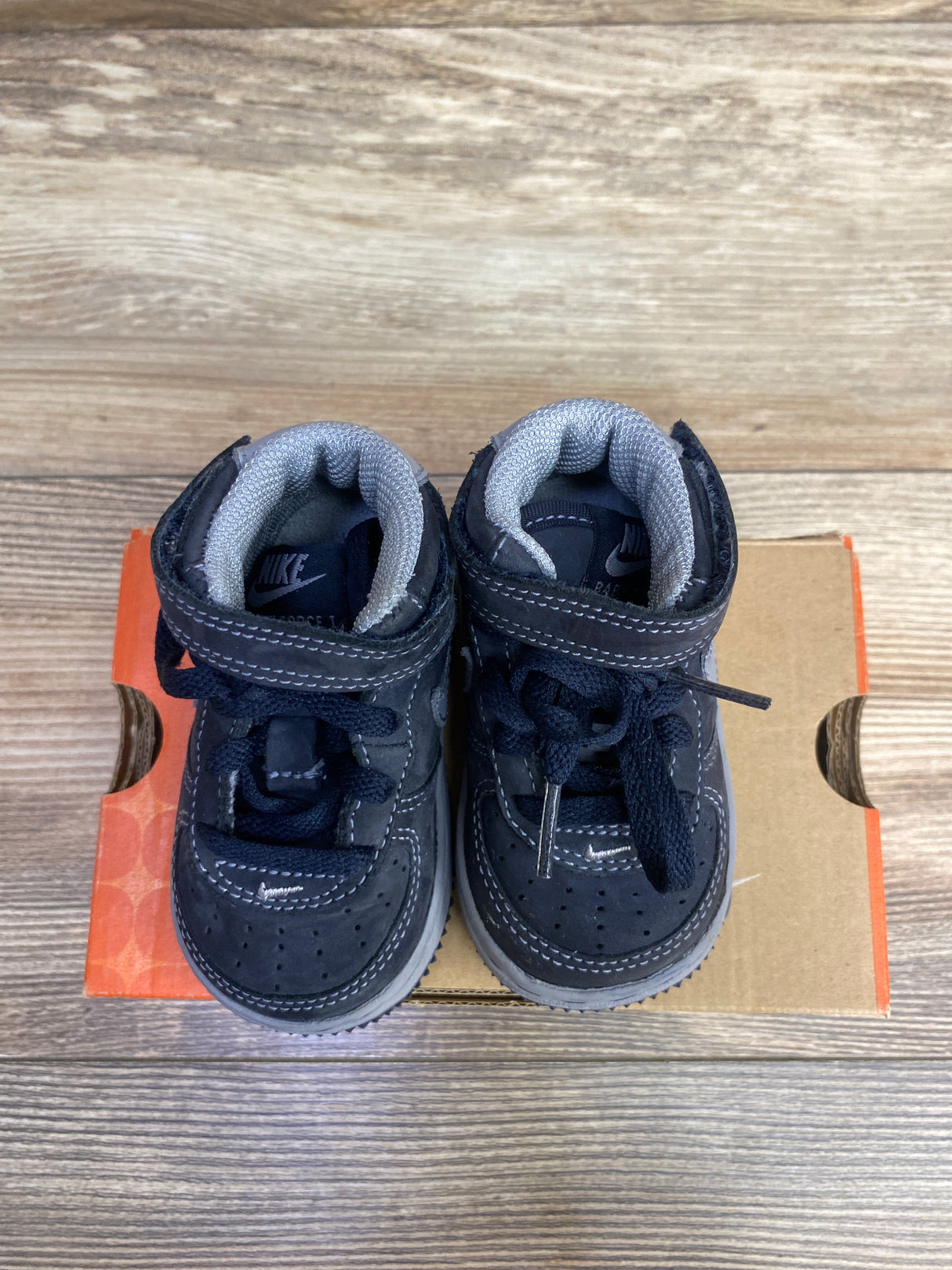 Nike Air Force 1 Mid TD 'Dark Obsidian/Stealth' Sneakers sz 3c