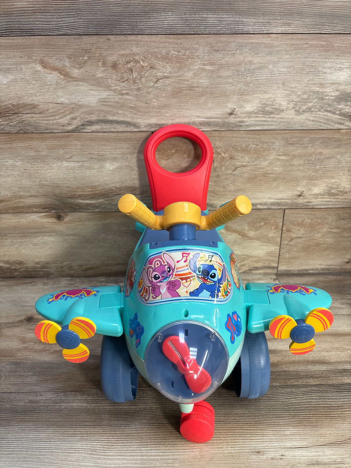 Kiddieland Lights & Sounds Activity Ride On Airplane - Stitch