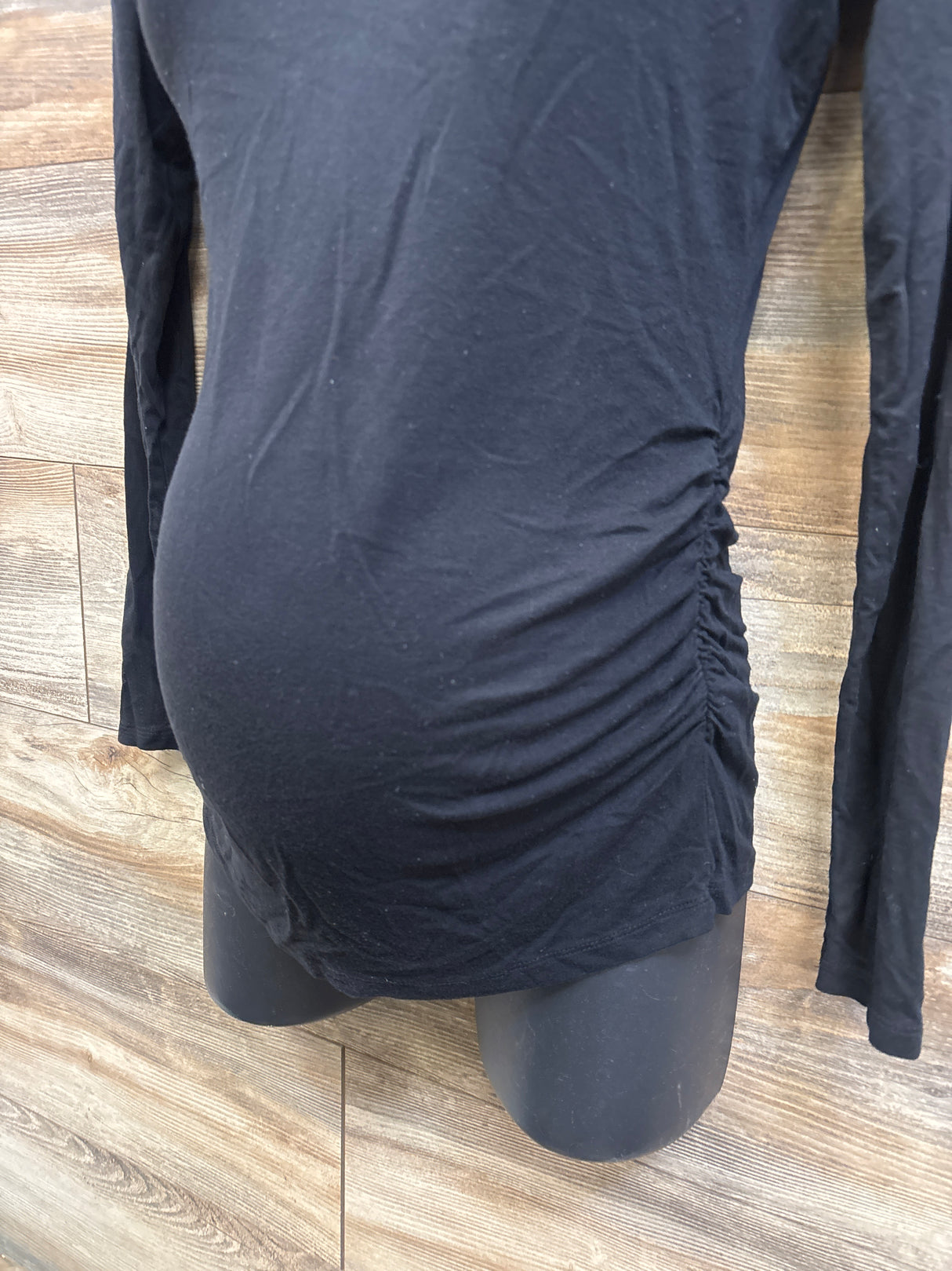 Motherhood Maternity Ruched Shirt Black sz XS