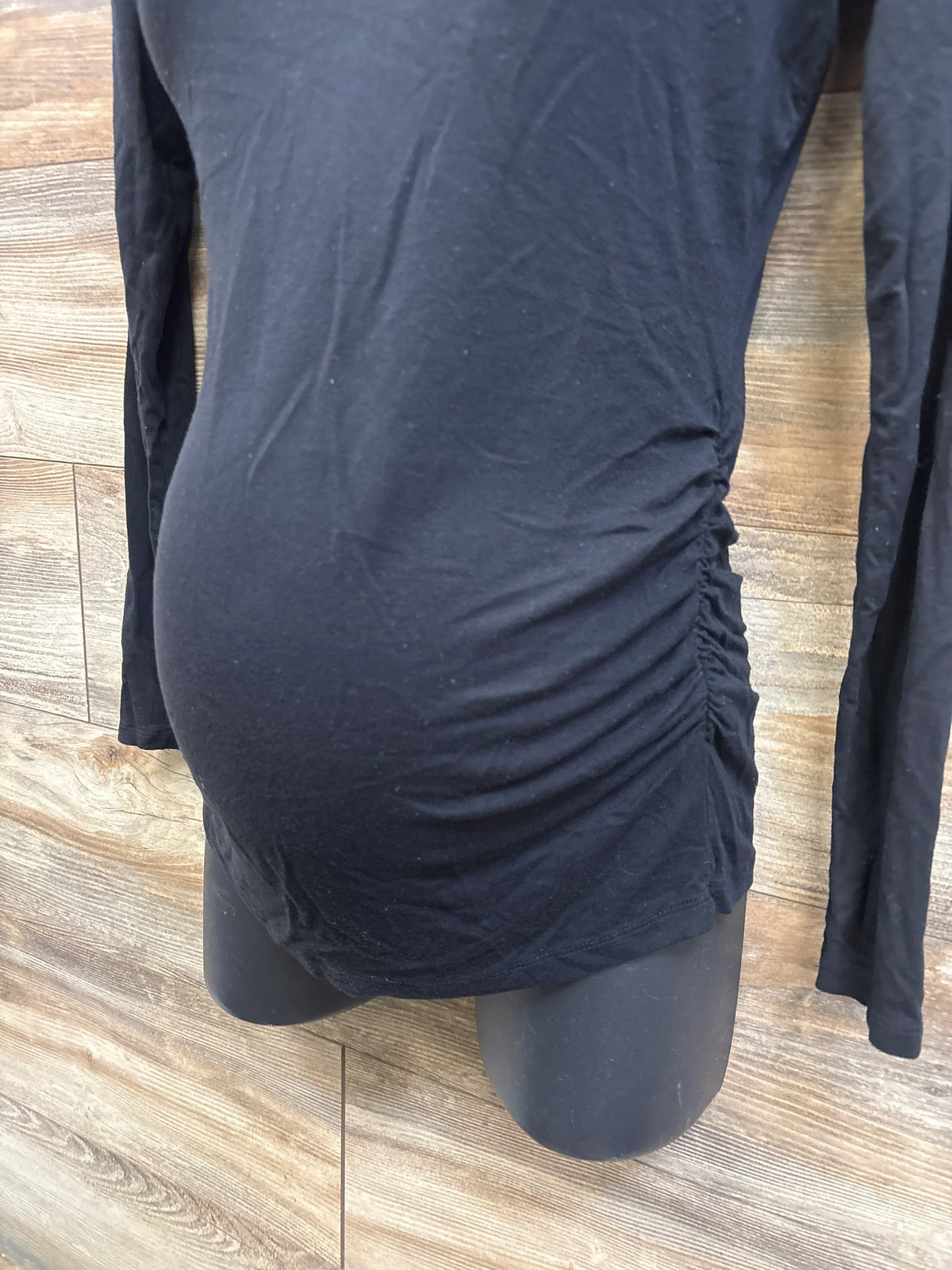 Motherhood Maternity Ruched Shirt Black sz XS