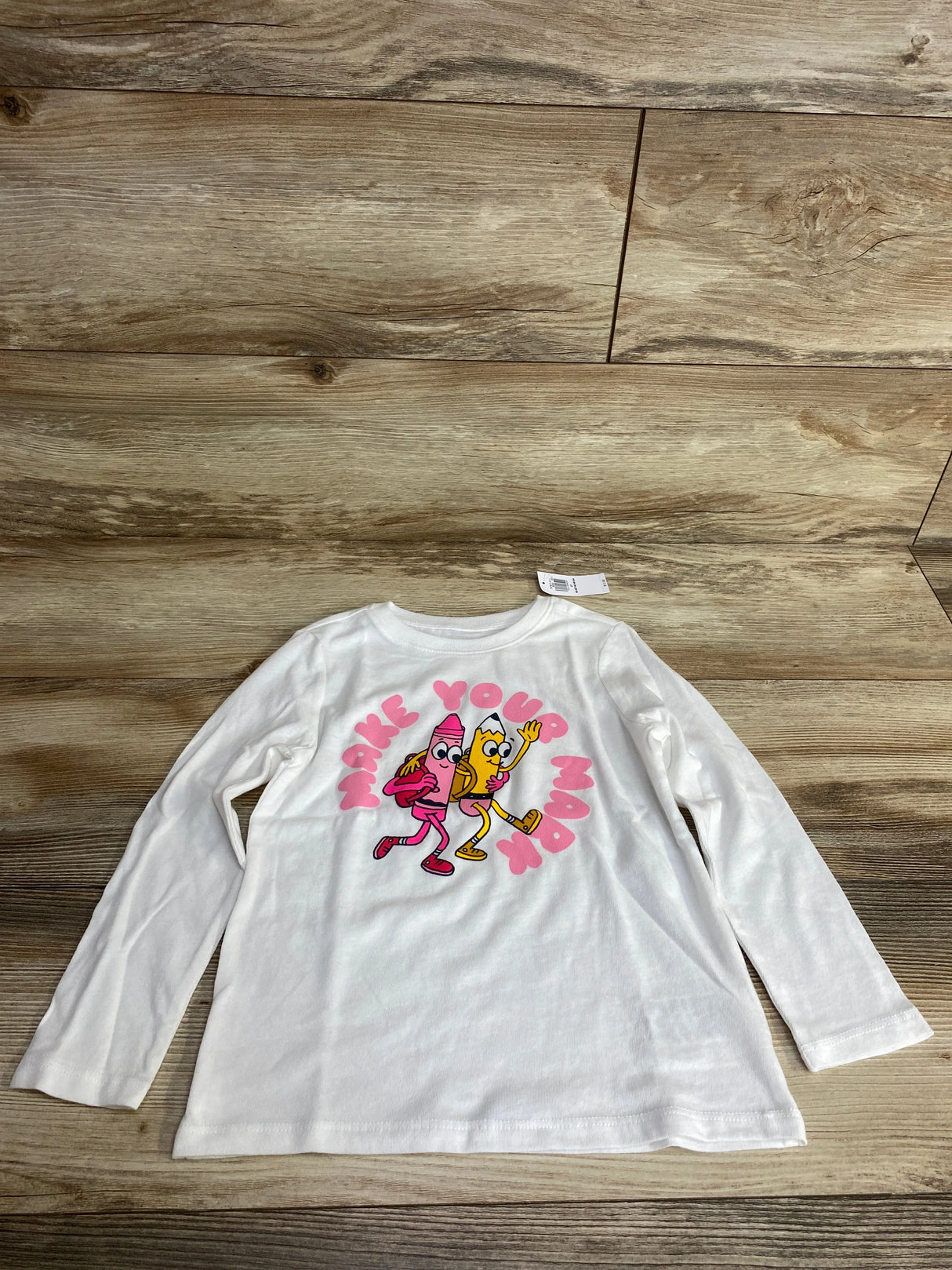 NEW Old Navy Make Your Mark Shirt White sz 5T