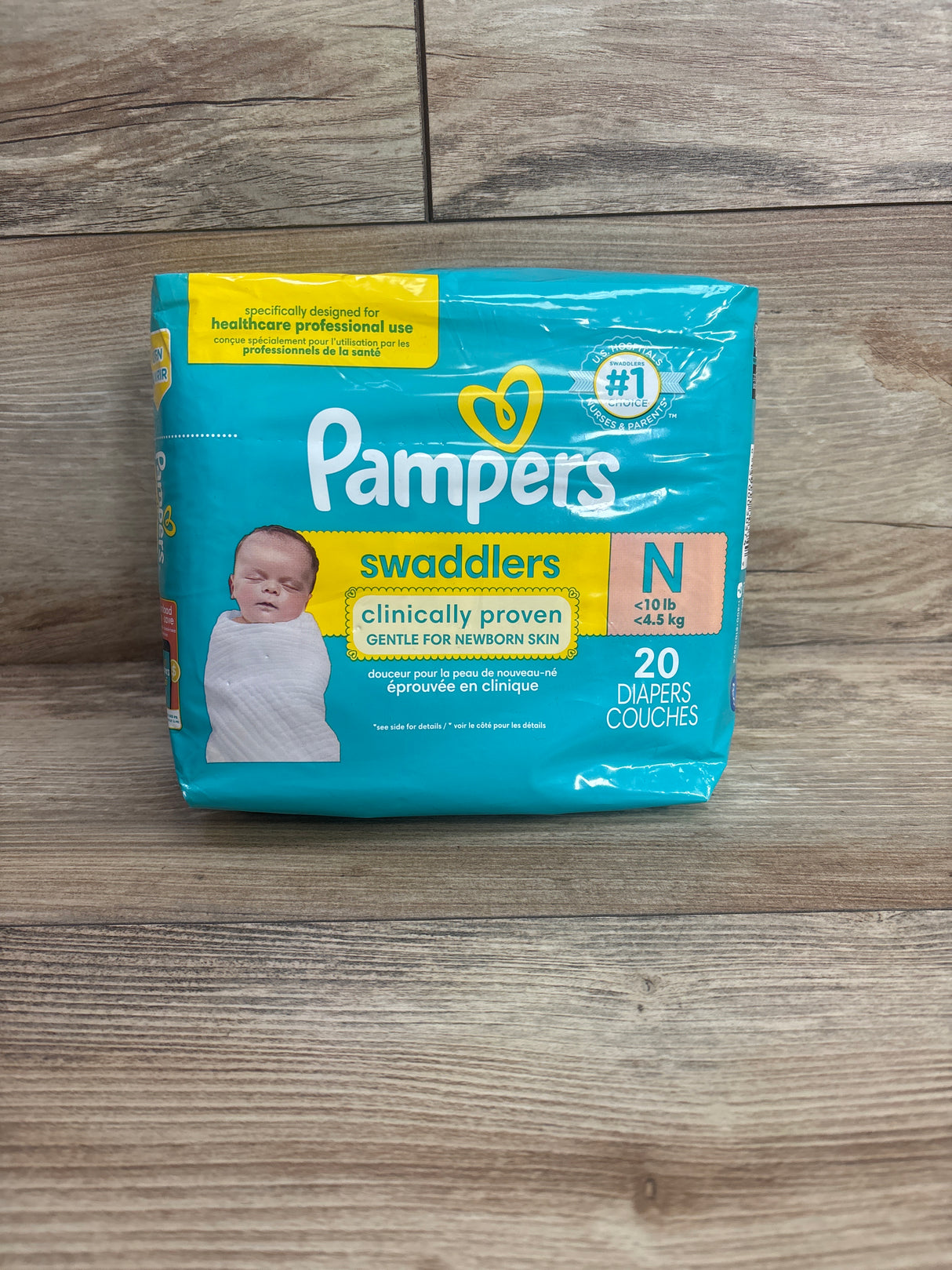 NEW Pampers Swaddlers Diapers 20Ct, sz Newborn