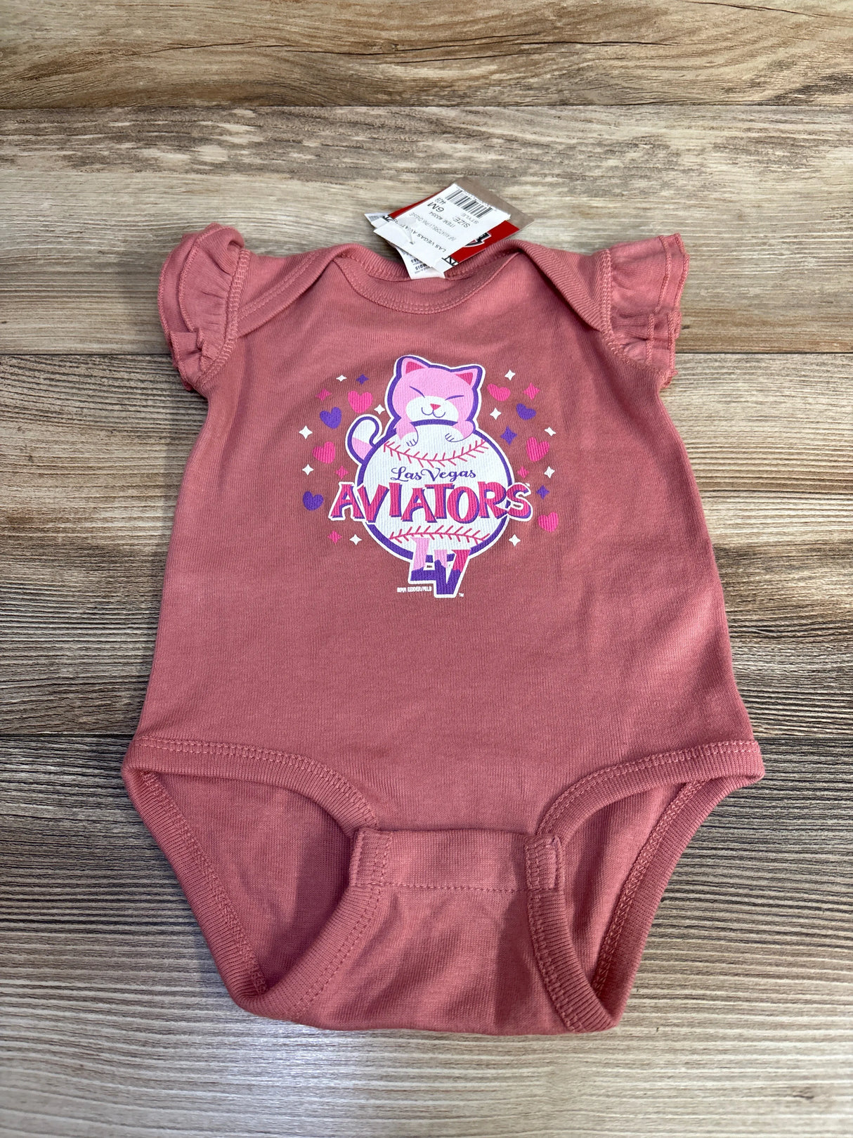 NEW Rabbit Skins LV Aviators Bodysuit Pink sz 6m